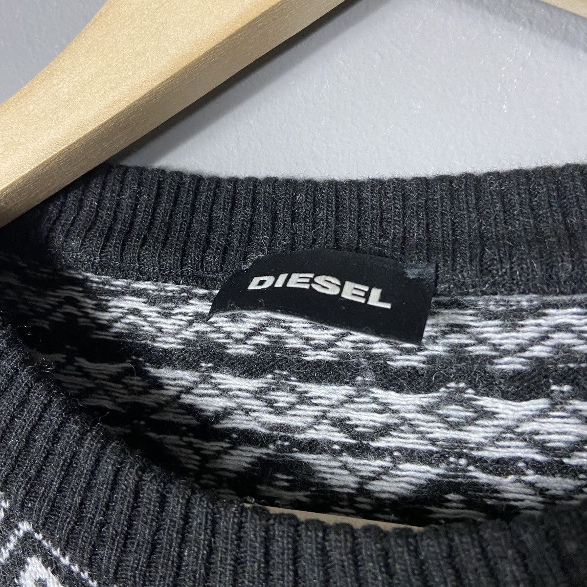 Diesel Diesel K-WALL Palm Pattern Sweater Size US L / EU 52-54 / 3 - 2 Thumbnail
