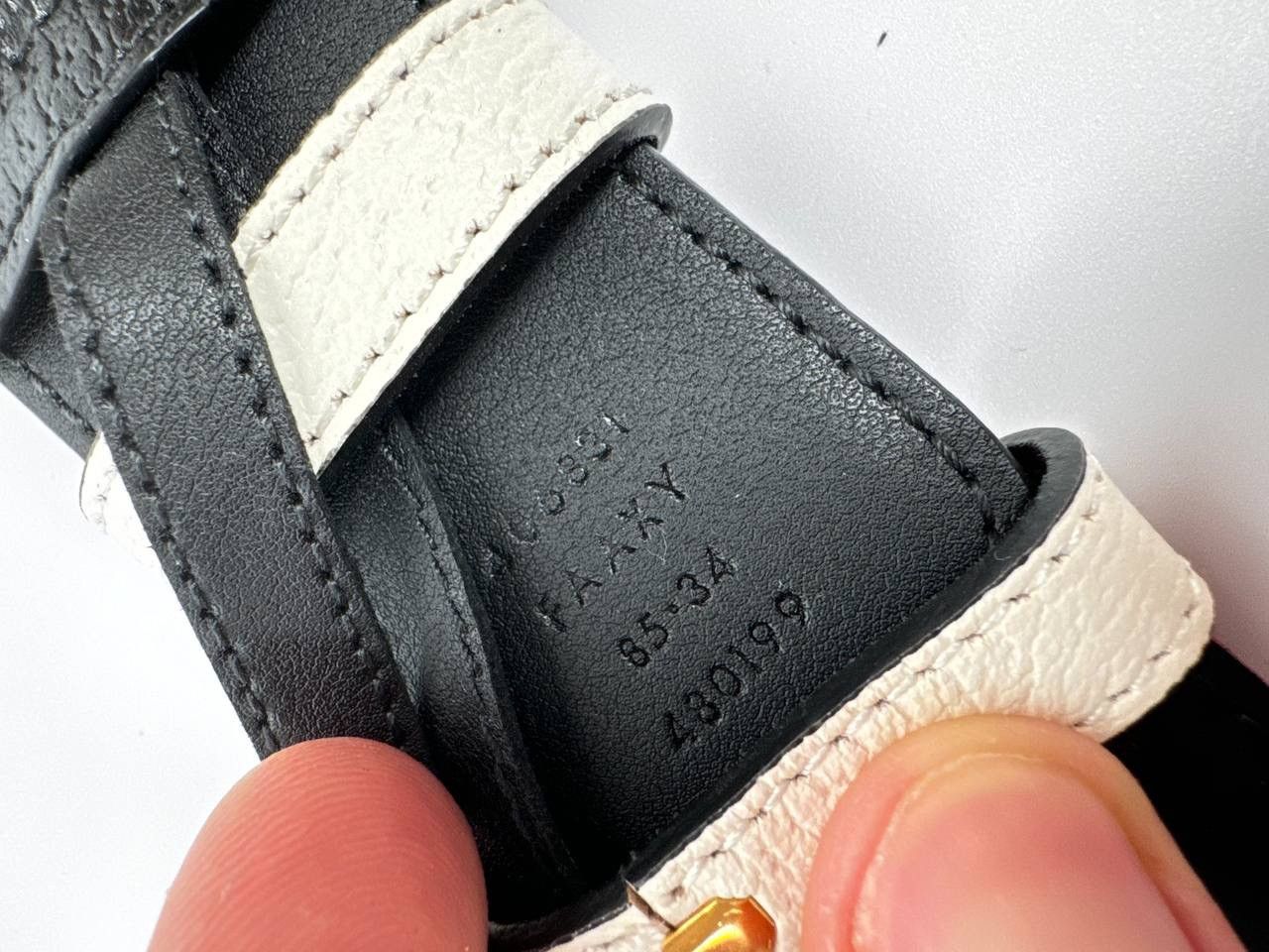 Gucci Gucci Adidas GG Monogram leather belt Size 34 - 10 Thumbnail