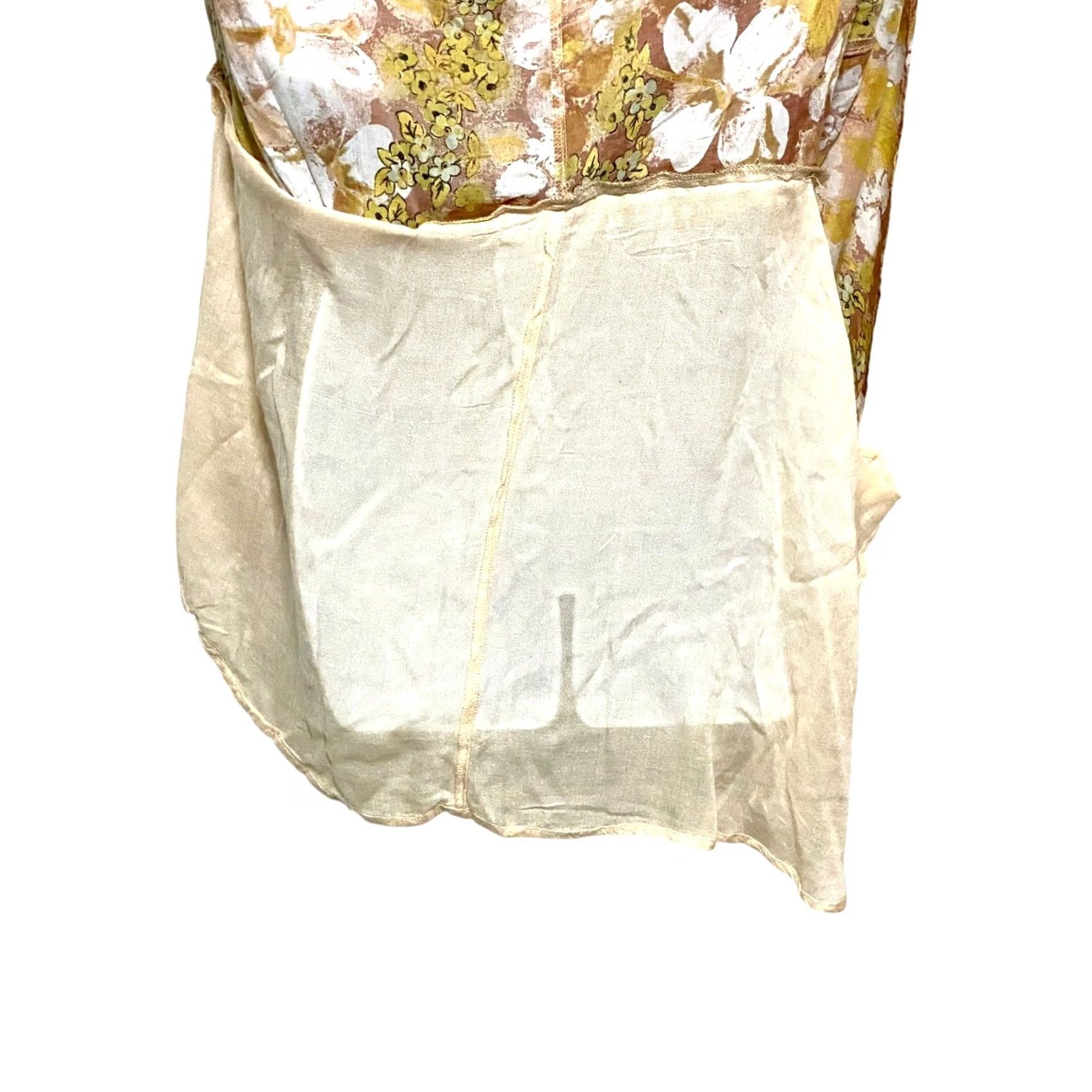 Free People Free People Freddy Tie Mini Dress M Floral Modal Boho Chic Hippie Forest Fairy Dress Women M Brown Floral Boho Hippie 90s? Size M / US 6-8 / IT 42-44 - 6 Thumbnail