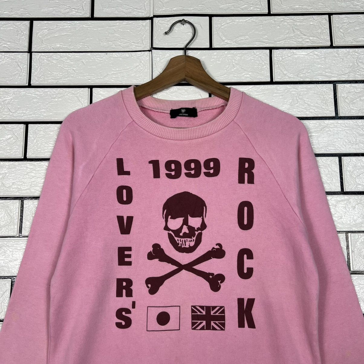 Super Lovers SUPER LOVERS Lovers Rock Big Logo Pink Sweatshirt #4000-C182 Size M / US 6-8 / IT 42-44 - 2 Thumbnail