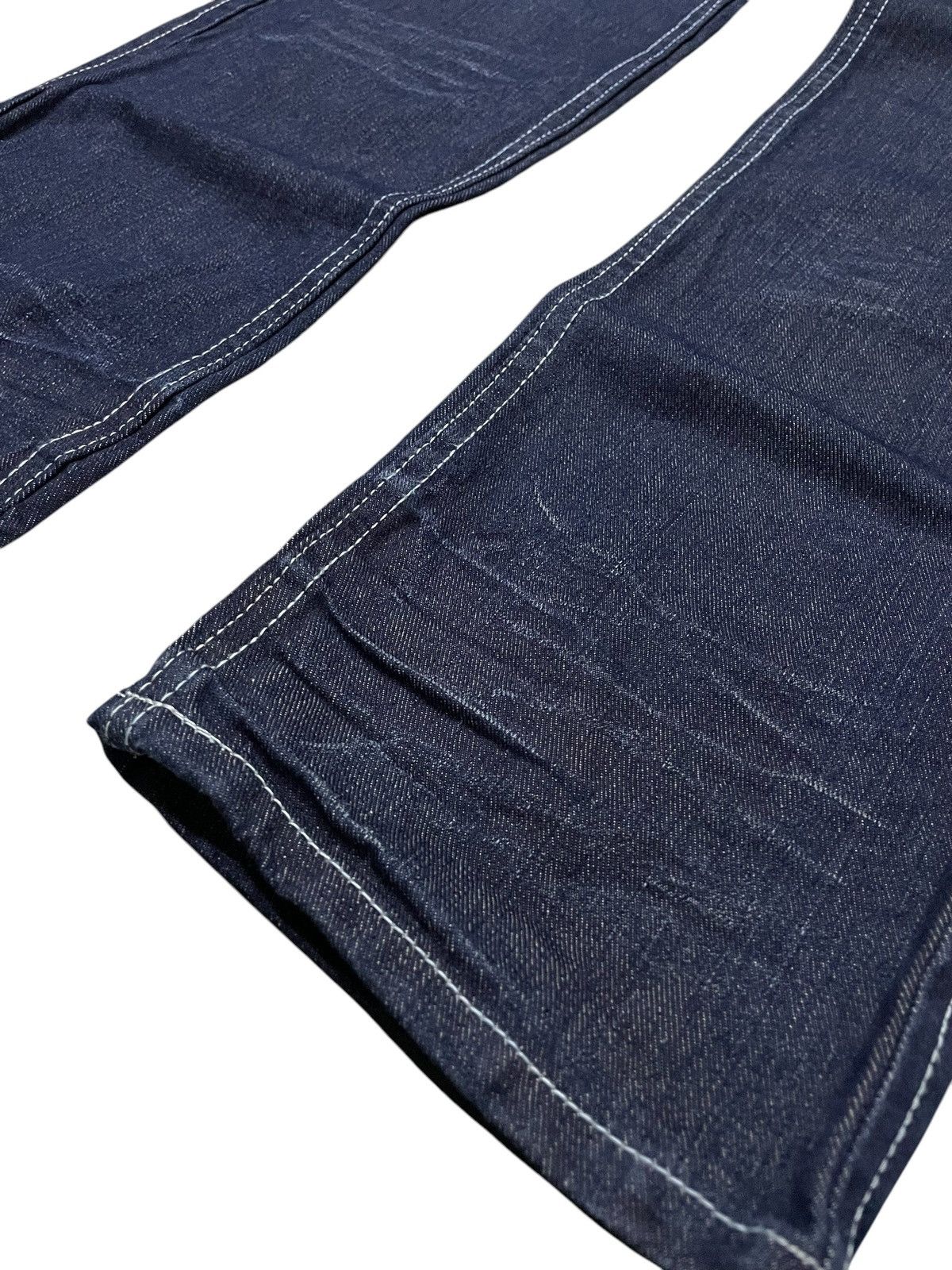 GOSTAR DE FUGA × LOWBOX Lowbox Japan Indigo Wash Contrast Stitched Straight Jeans Size US 31 - 6 Thumbnail