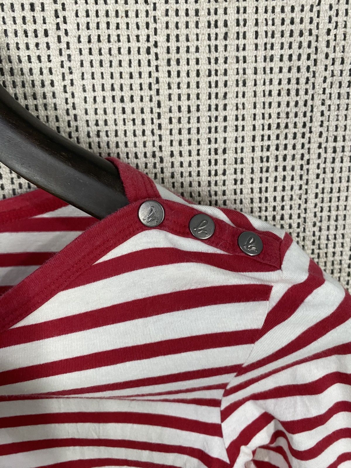 agnes b. Vintage agnes b longsleeve striped red white Size S / US 4 / IT 40 - 6 Thumbnail