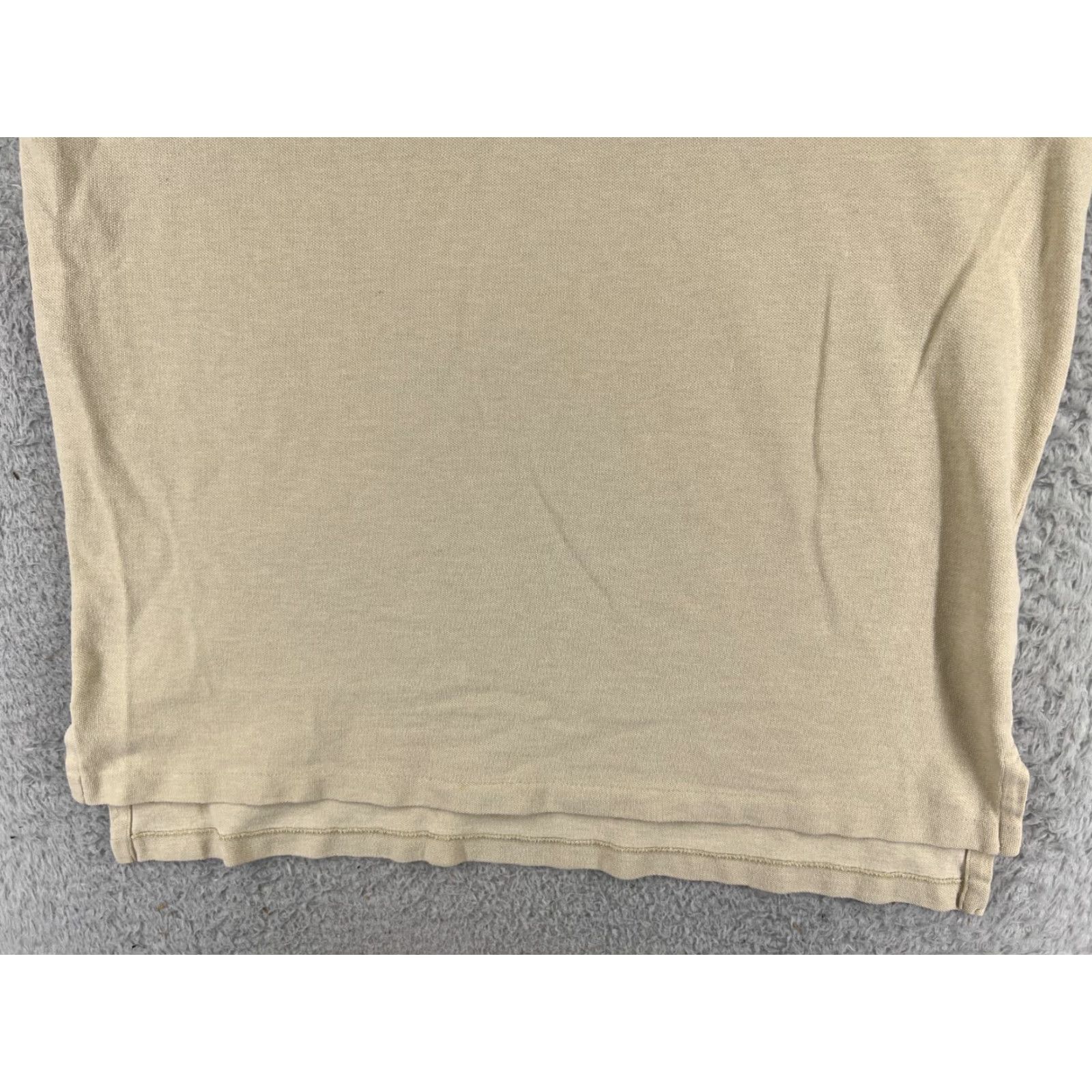 Ralph Lauren VINTAGE Ralph Lauren Polo Shirt Men XL Yellow 100% Cotton Knit Polo Short Sleeve Golf Ribbed Knit Logo Embroidered Classic Fit Baton? Size US XL / EU 56 / 4 - 5 Thumbnail