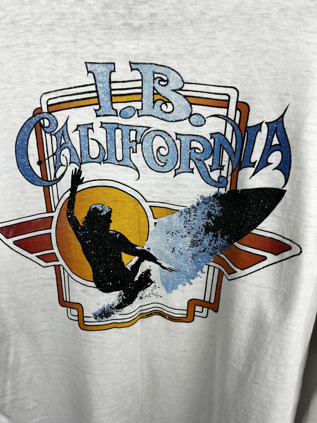 Vintage Vintage 70s California T Shirt (M) Cream Surf Graphic Size US M / EU 48-50 / 2 - 9 Thumbnail