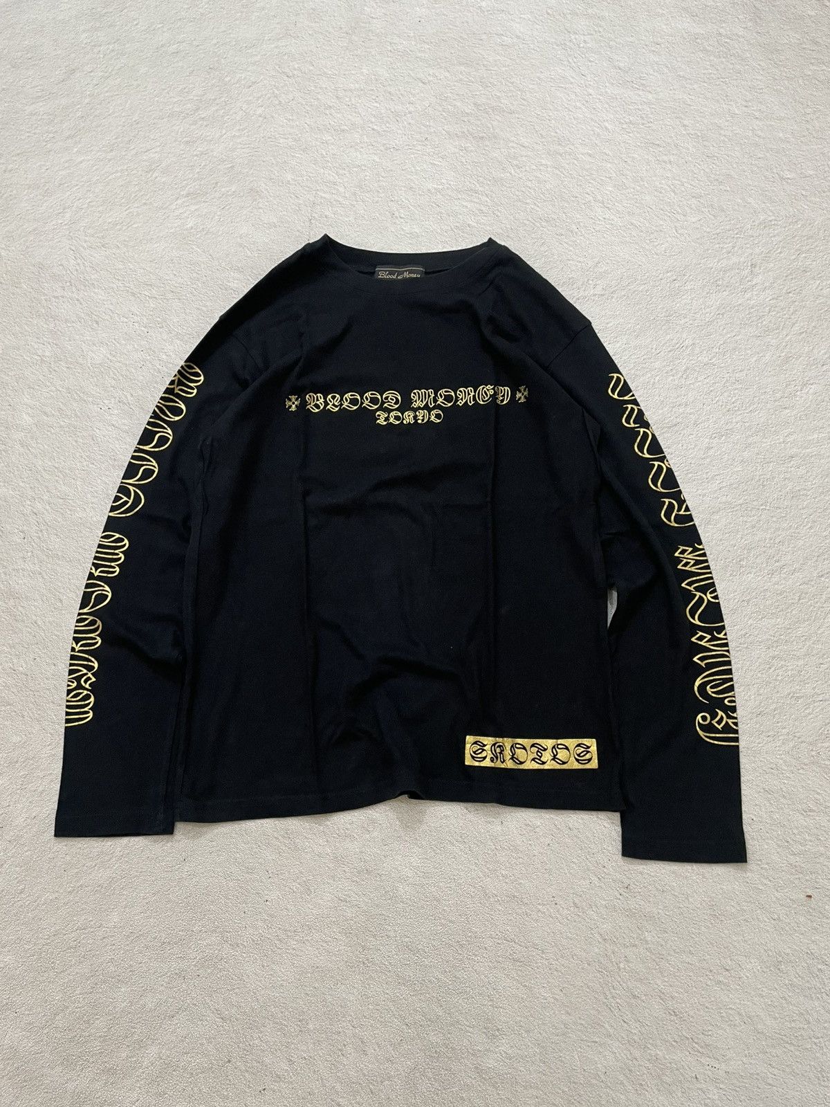 If Six Was Nine 00s Chrome Hearts Style Cross Gothic Script Long Sleeve Y2K Size US M / EU 48-50 / 2 - 2 Thumbnail