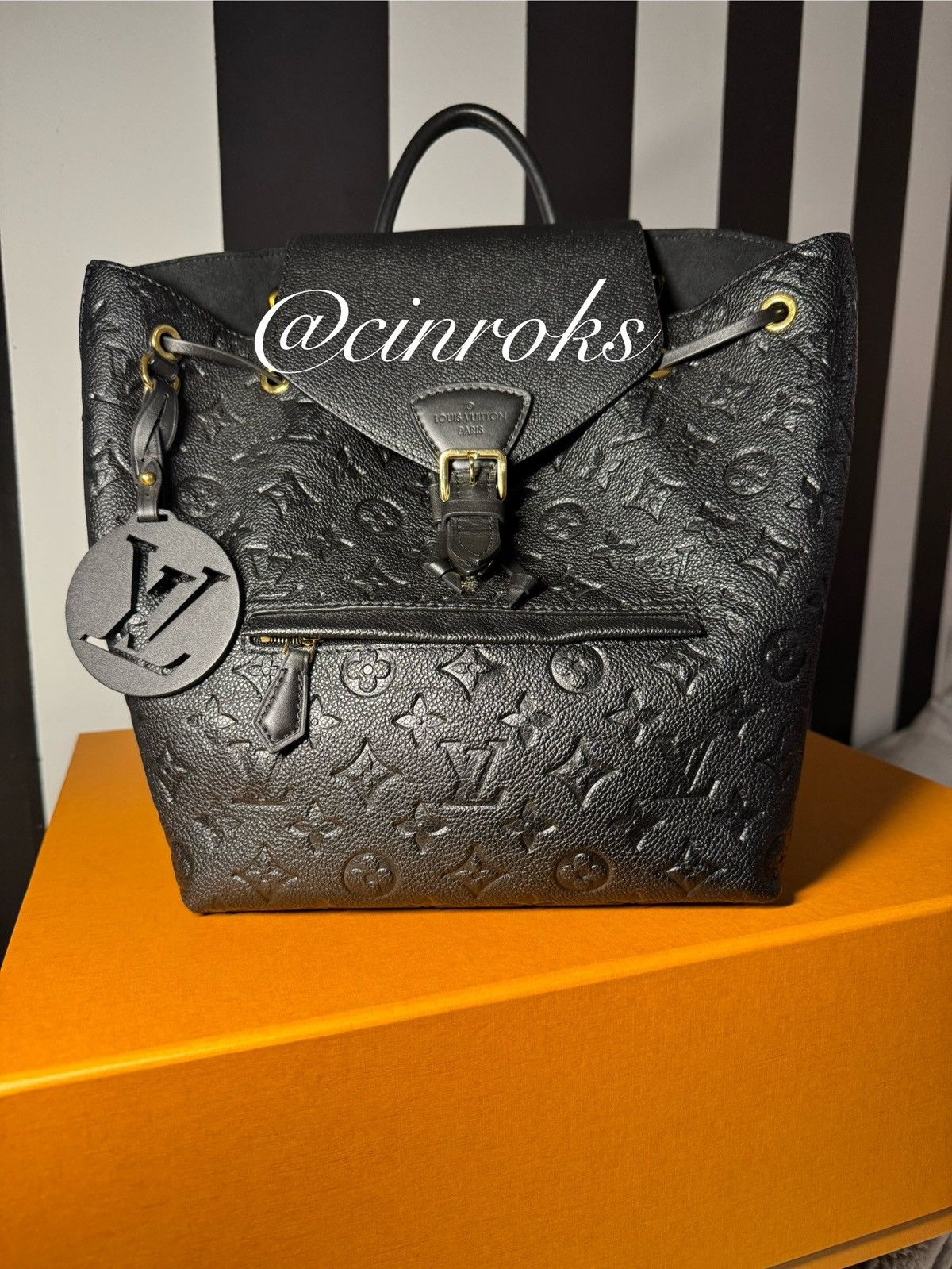 Louis Vuitton Louis Vuitton Montsouris PM Empreinte Leather Backpack Size ONE SIZE - 1 Thumbnail