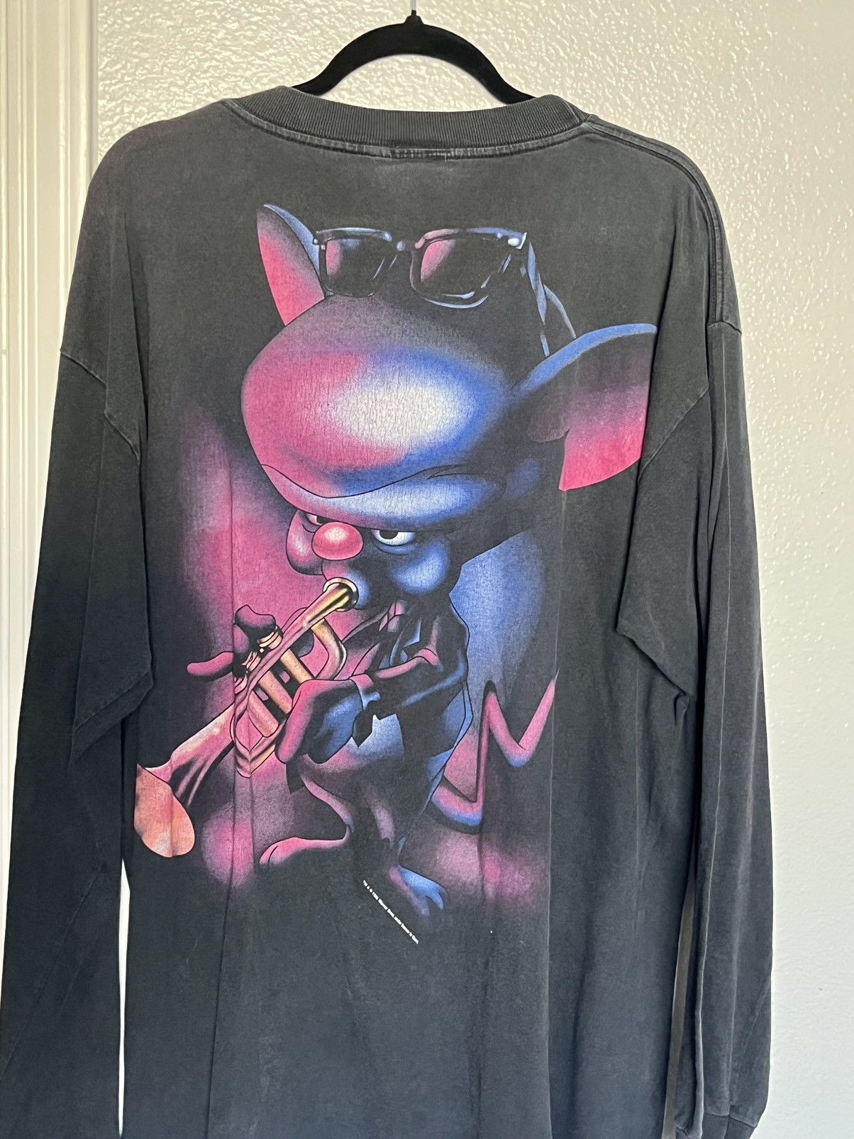 Warner Bros PINKY & THE BRAIN 1995 Animaniacs shirt XL Brain Size US XL / EU 56 / 4 - 5 Thumbnail