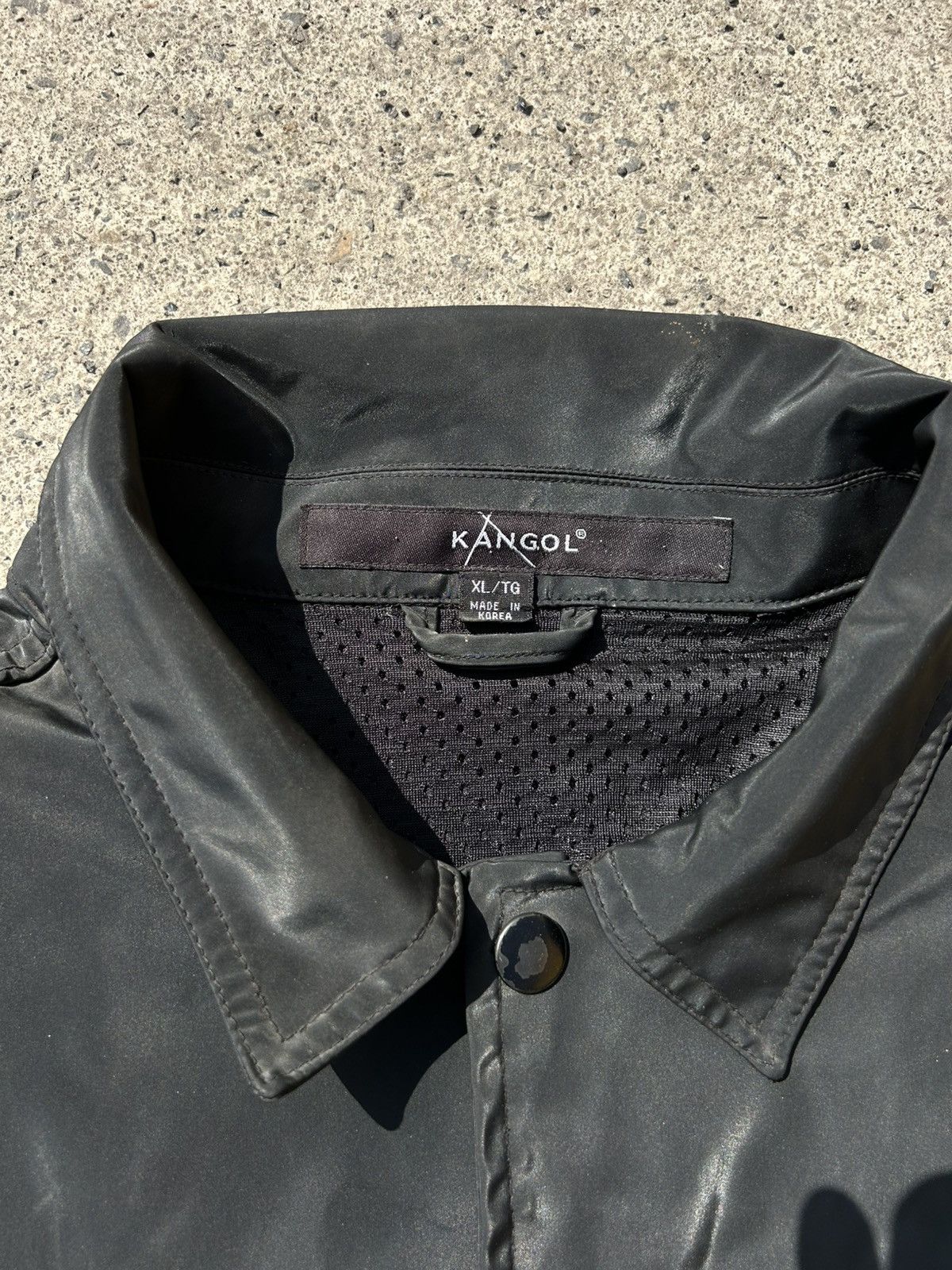 Kangol Vintage Kangol Coach Jacket Black Big Logo Back XL Size US XL / EU 56 / 4 - 5 Thumbnail