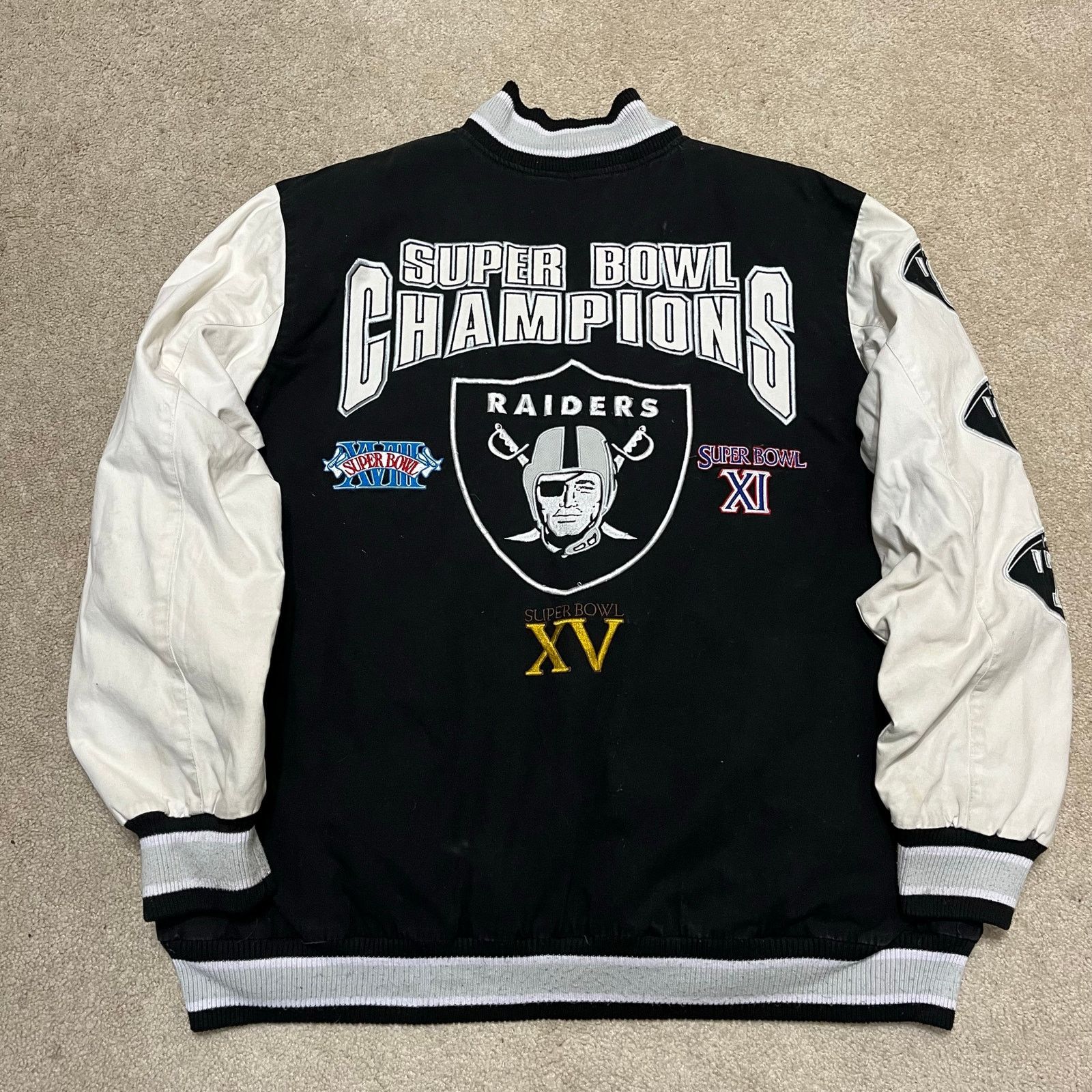 NFL Vintage NFL Raiders Super Bowl Champions Varsity Jacket XXL Size US XXL / EU 58 / 5 - 1 Thumbnail