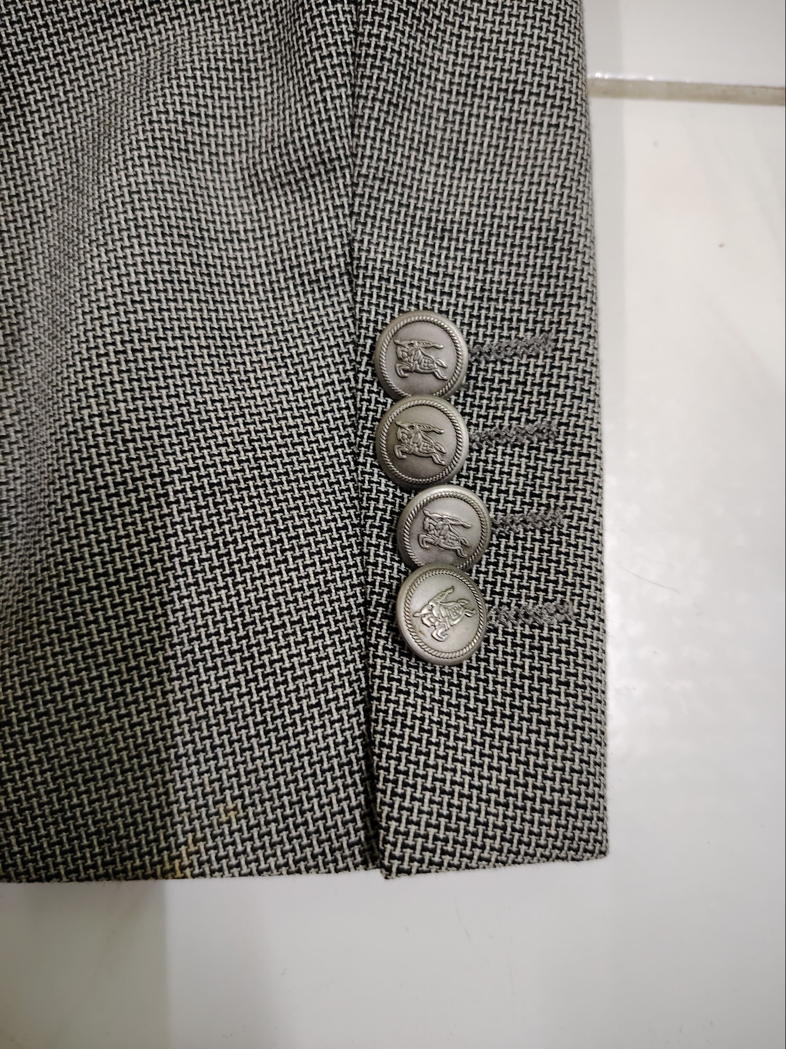 Burberry BURBERRY LONDON TWEED BLAZER COAT JAPAN Size US L / EU 52-54 / 3 - 6 Thumbnail