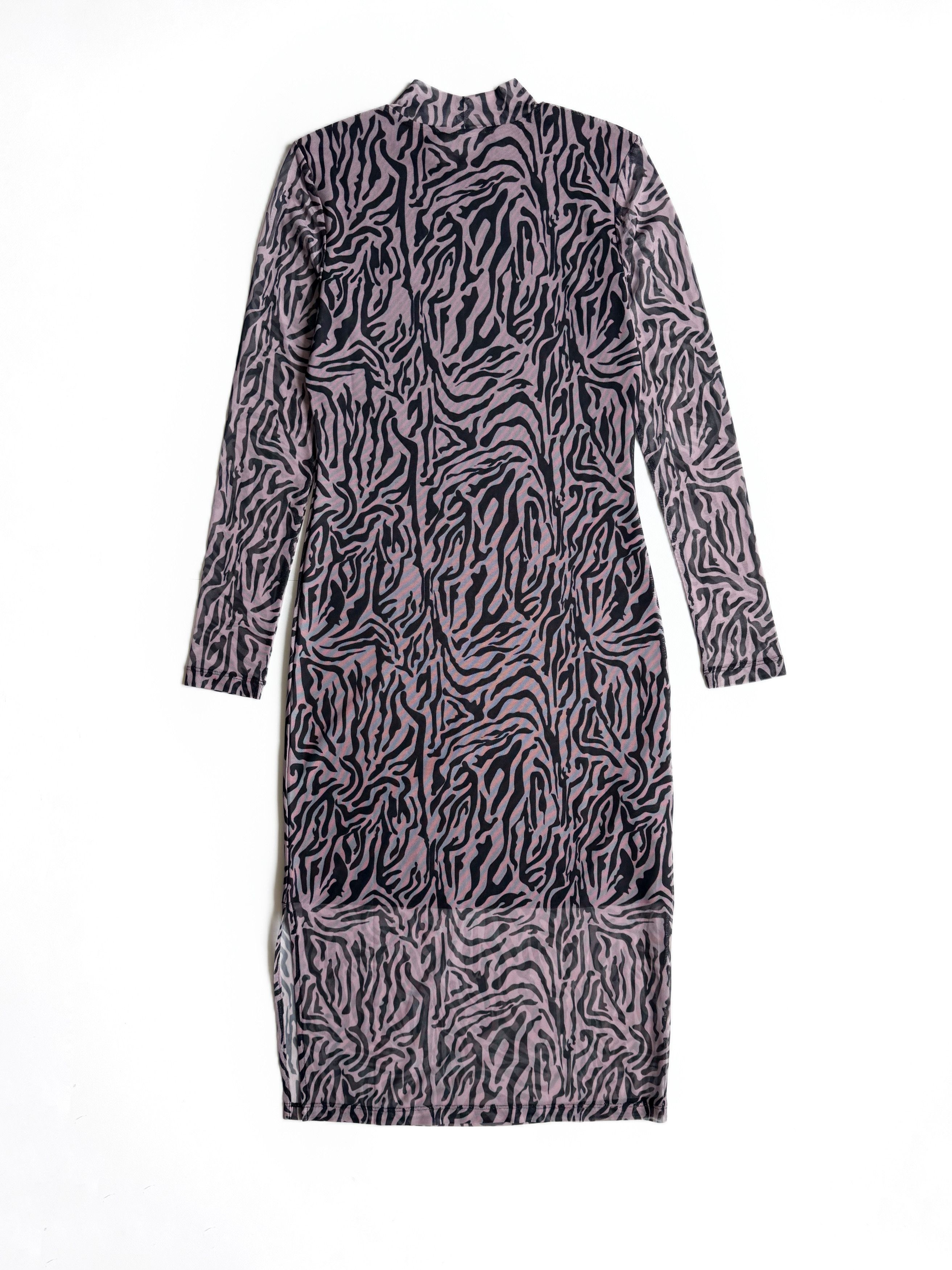 Fred Perry Fred Perry x Amy Winehouse Zebra Print Mesh Dress US4 Size S / US 4 / IT 40 - 3 Thumbnail