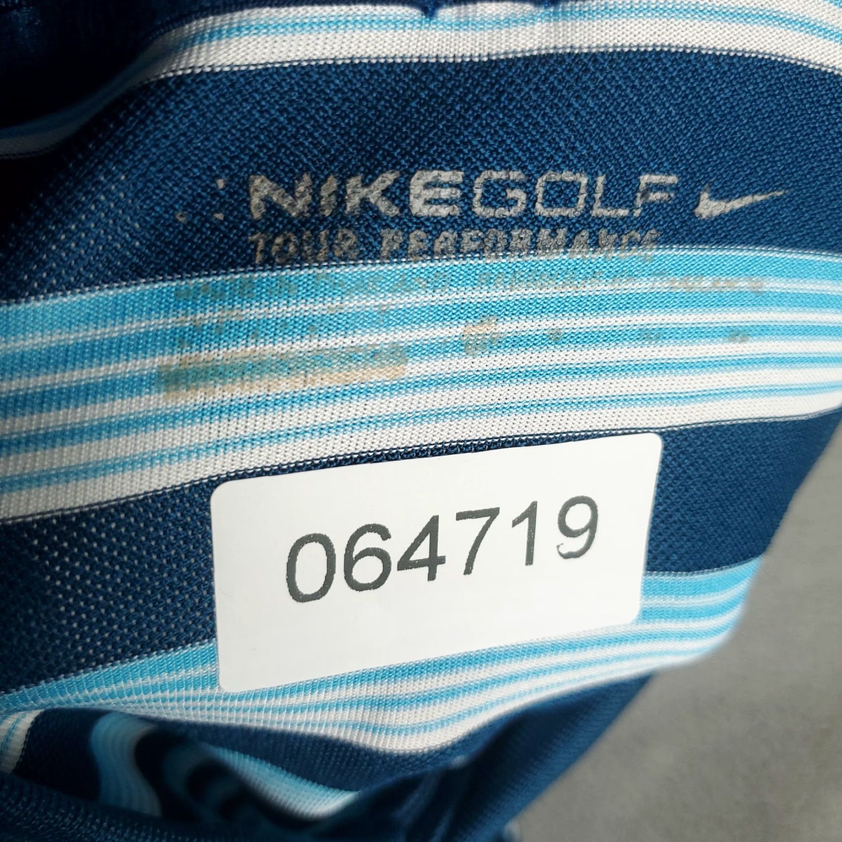 Nike Nike Polo Shirt Mens XL Blue Striped Swoosh Golf Casual Short Sleeve Size US XL / EU 56 / 4 - 7 Thumbnail