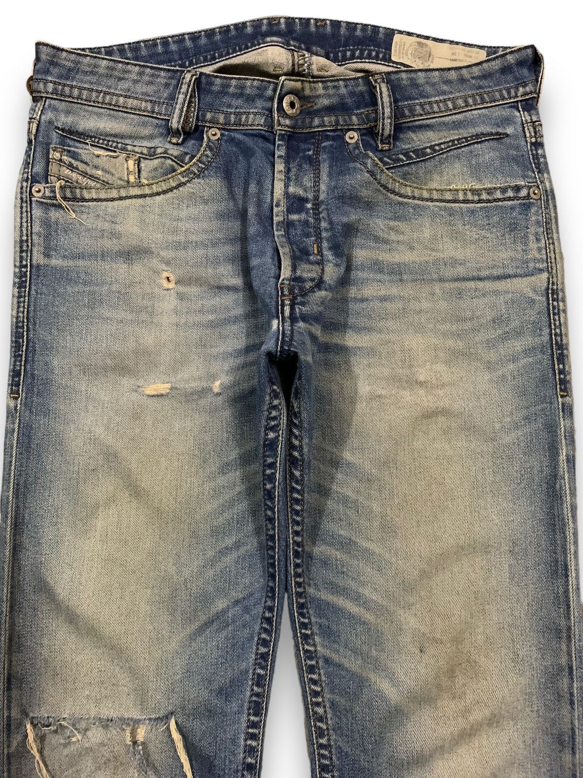 Diesel Diesel Industry Akee Mud Wash Distressed Grunge Jeans Size US 32 / EU 48 - 3 Thumbnail