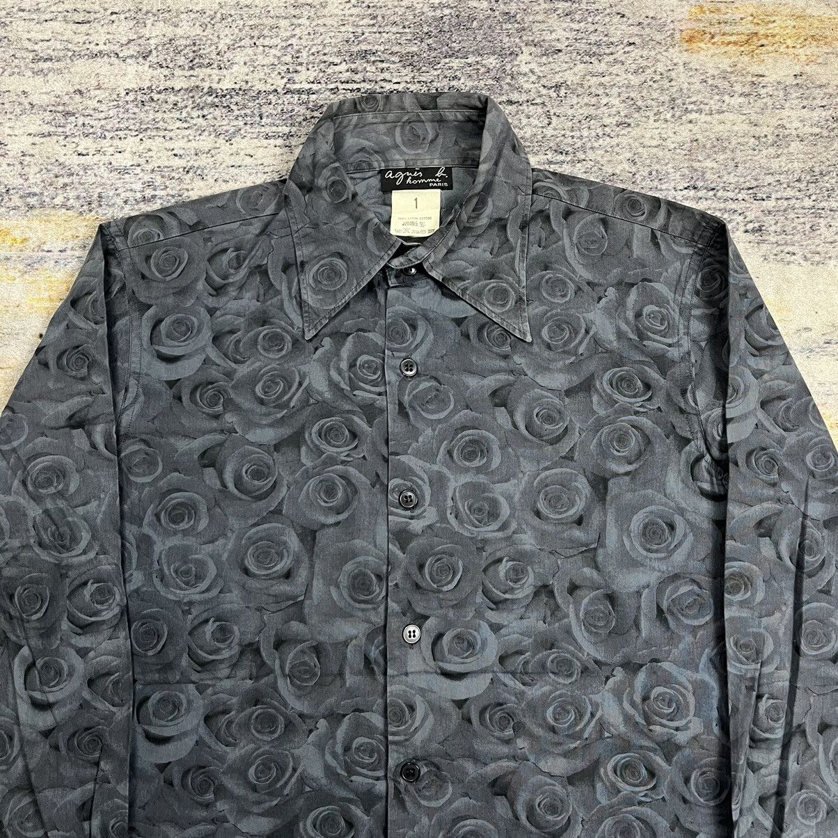 agnes b. Vintage Agnes B homme all over print flower shirt Size US S / EU 44-46 / 1 - 4 Thumbnail