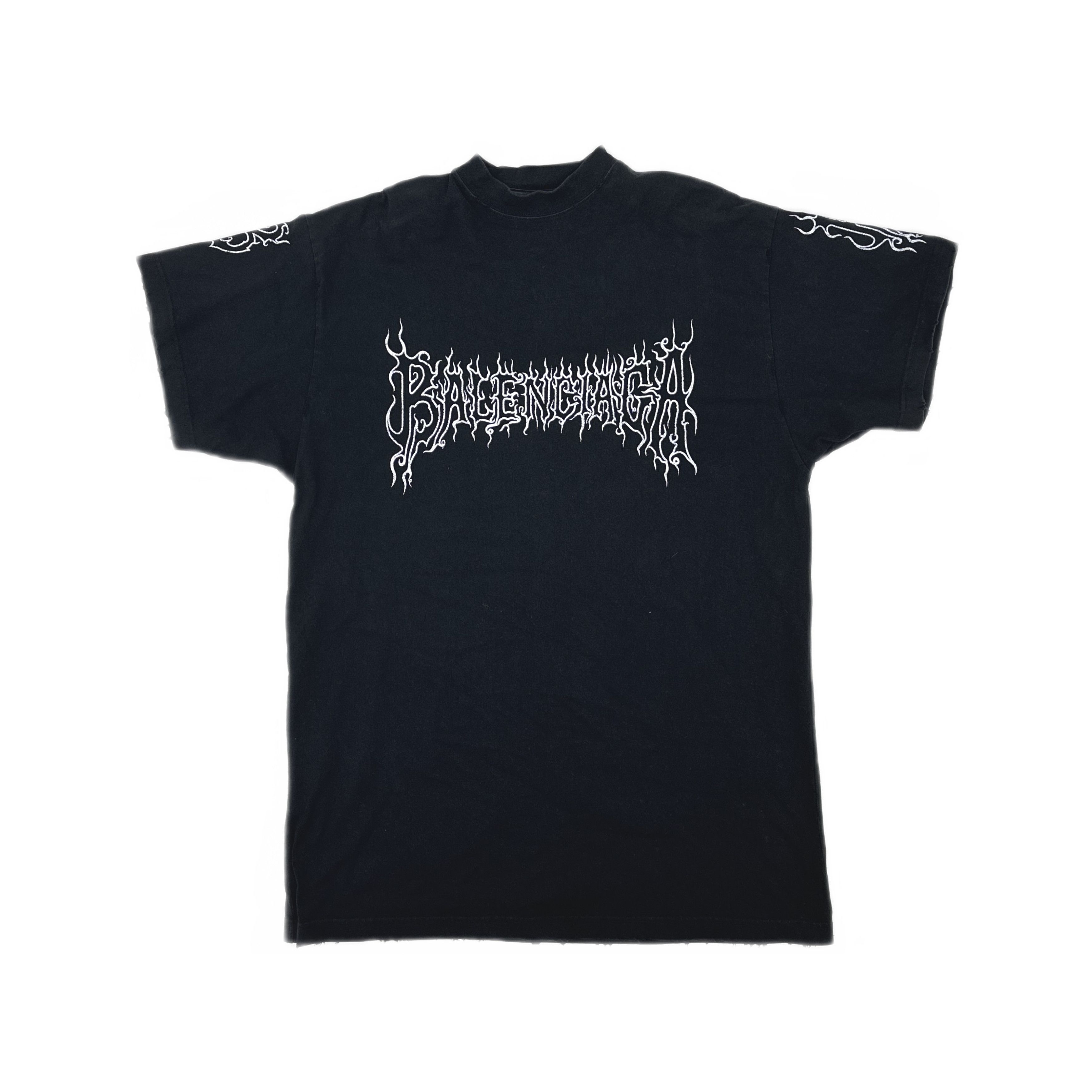 Balenciaga Balenciaga Gothic Logo T-Shirt Size L Size US L / EU 52-54 / 3 - 1 Thumbnail