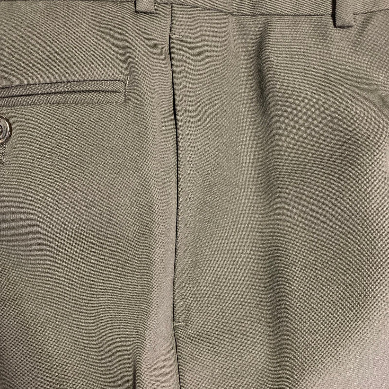 Alexander McQueen Size 30 Black Wool Barathea Flat Front Dress Pants Size US 30 / EU 46 - 8 Thumbnail