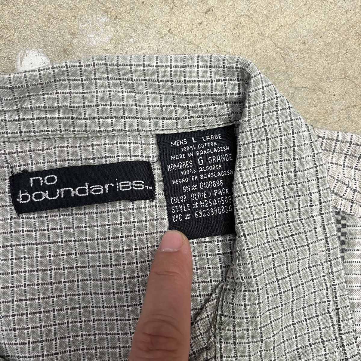 Vintage No Boundaries Camp Collar Button Shirt Plaid Green Size US L / EU 52-54 / 3 - 3 Thumbnail