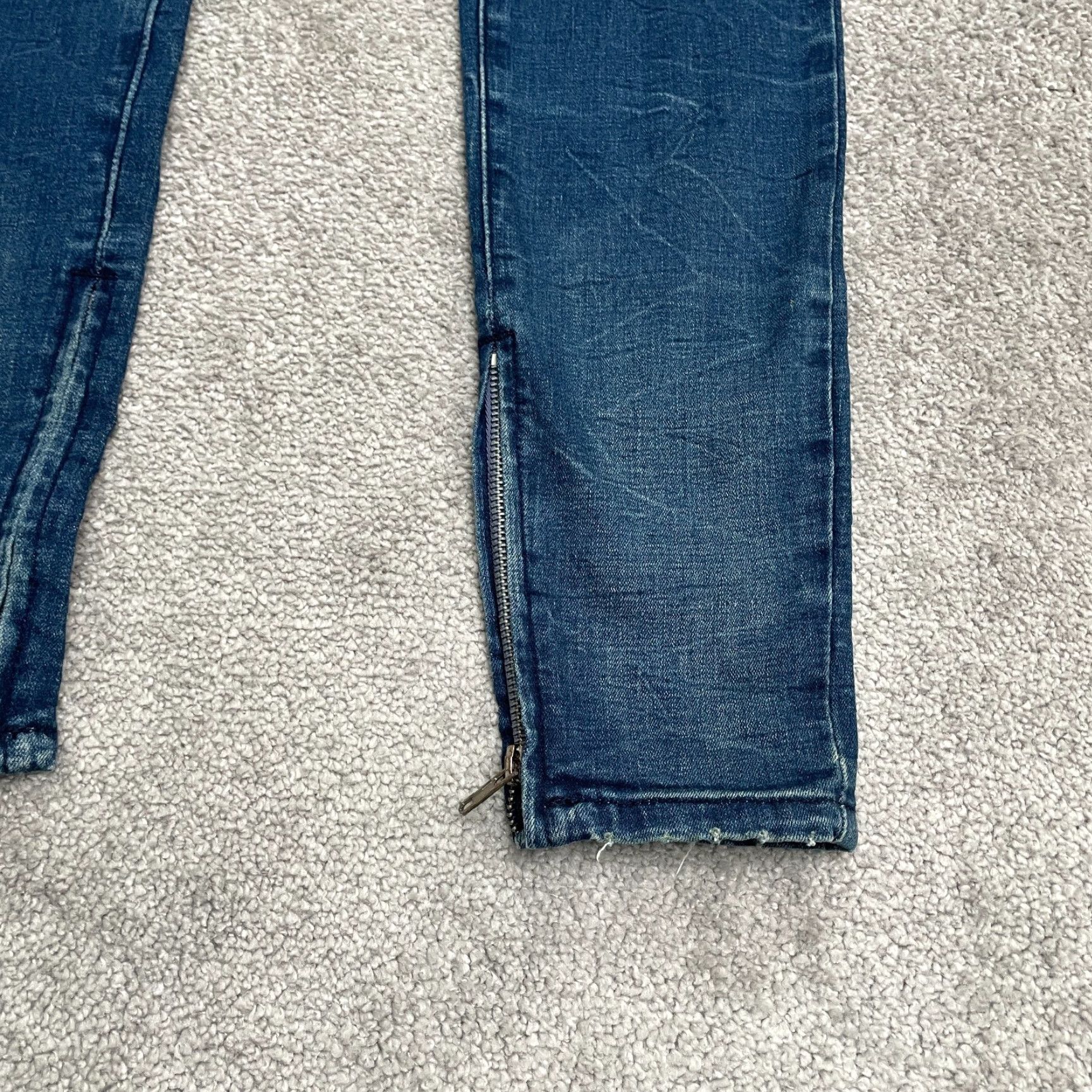 Pacsun Pacsun Jogger Denim Jeans Womens Small Short Blue Elastic Waist Ankle Zip 30x30 Size 28" / US 6 / IT 42 - 7 Thumbnail
