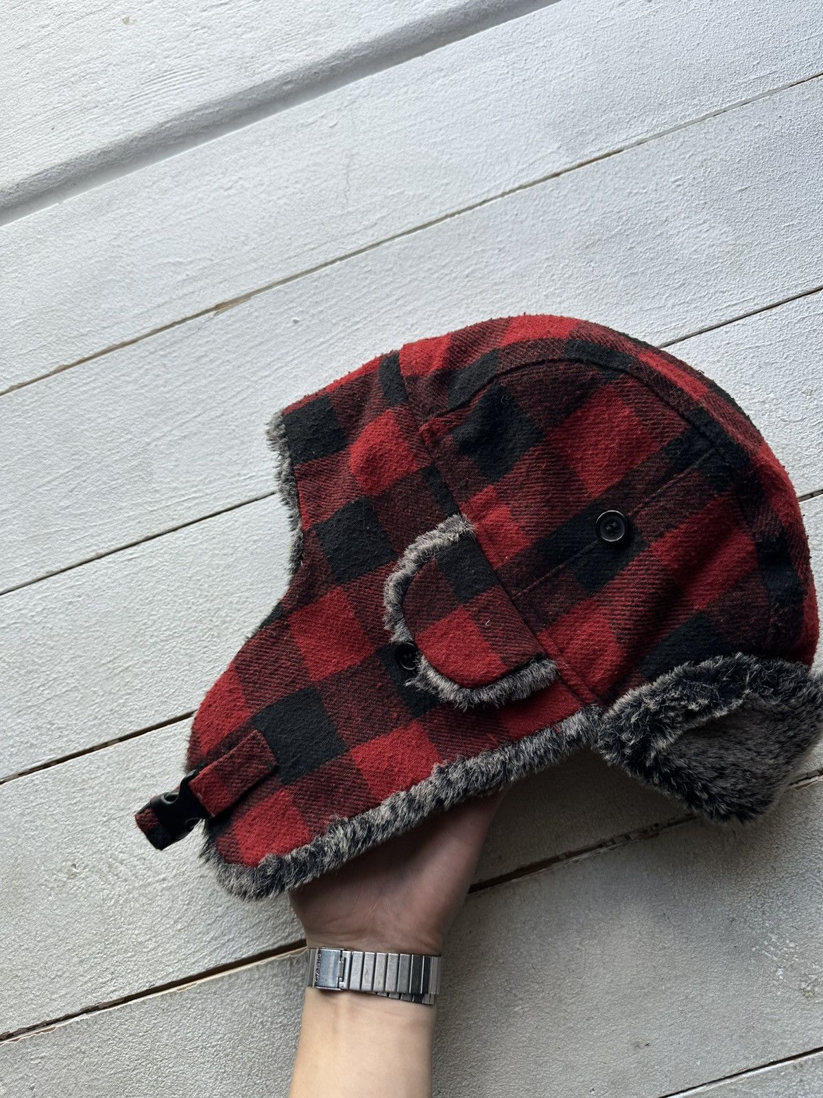 Vintage 🚨Y2K HYPE FUZZY MOHAIRE AVIATOR USHANKA HAT bubble Size ONE SIZE - 3 Thumbnail