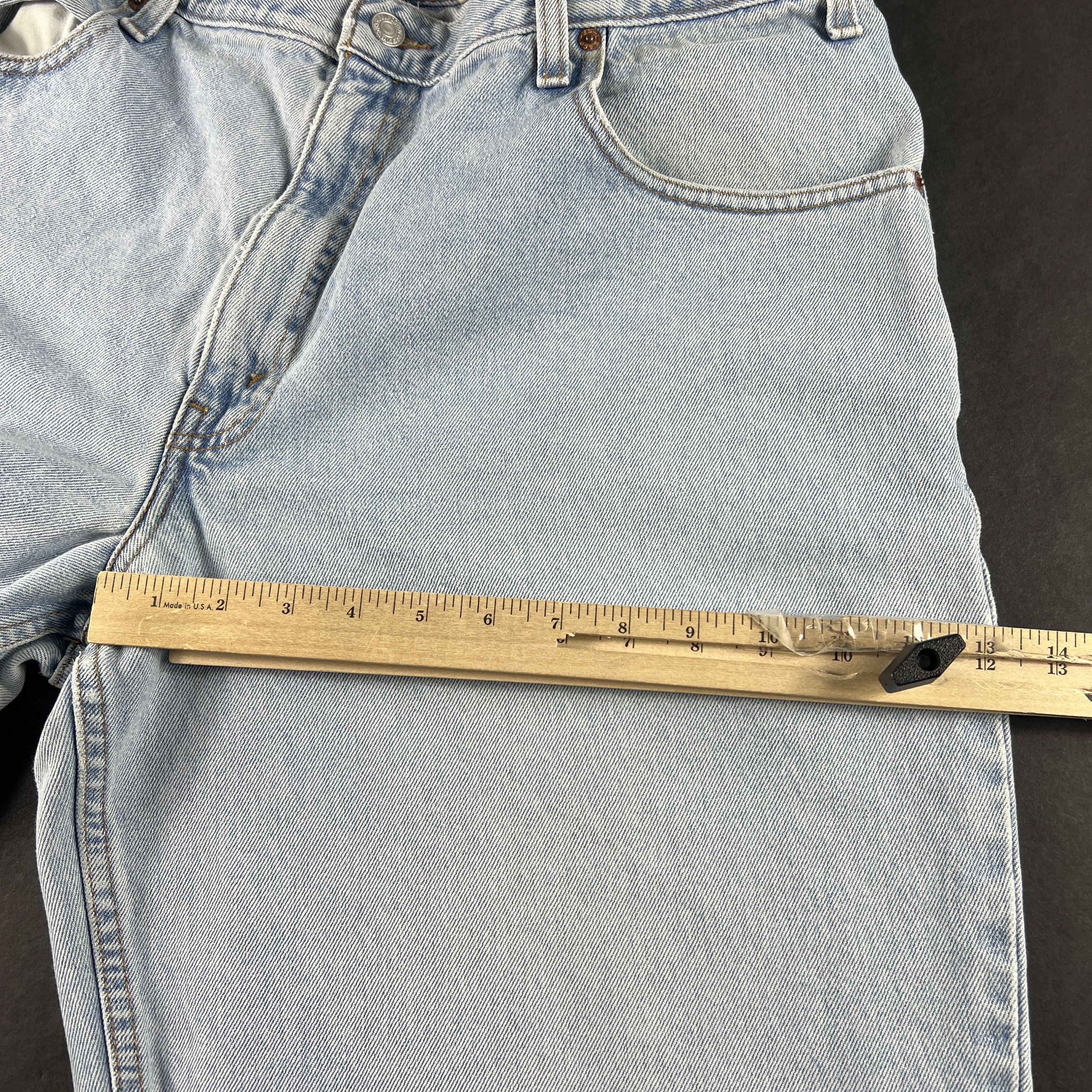 Levi's × Vintage Y2K Levi's Jeans 570 Baggy Light Blue Faded Cotton Denim Size US 38 / EU 54 - 21 Thumbnail