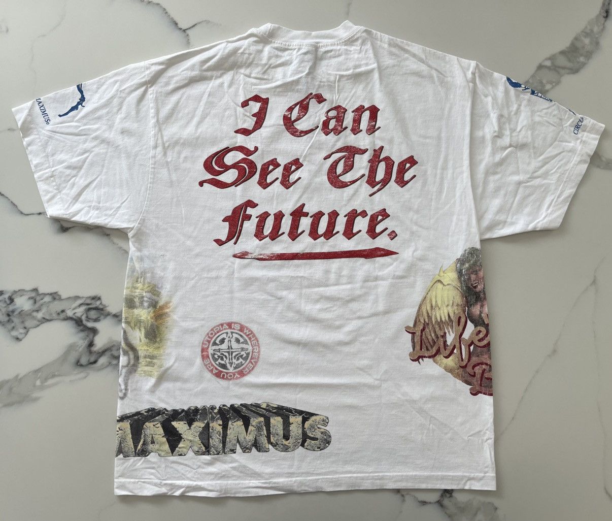 Travis Scott Travis Scott Utopia Tour Shirt “I Can See The Future” Sz XL Size US XL / EU 56 / 4 - 2 Thumbnail