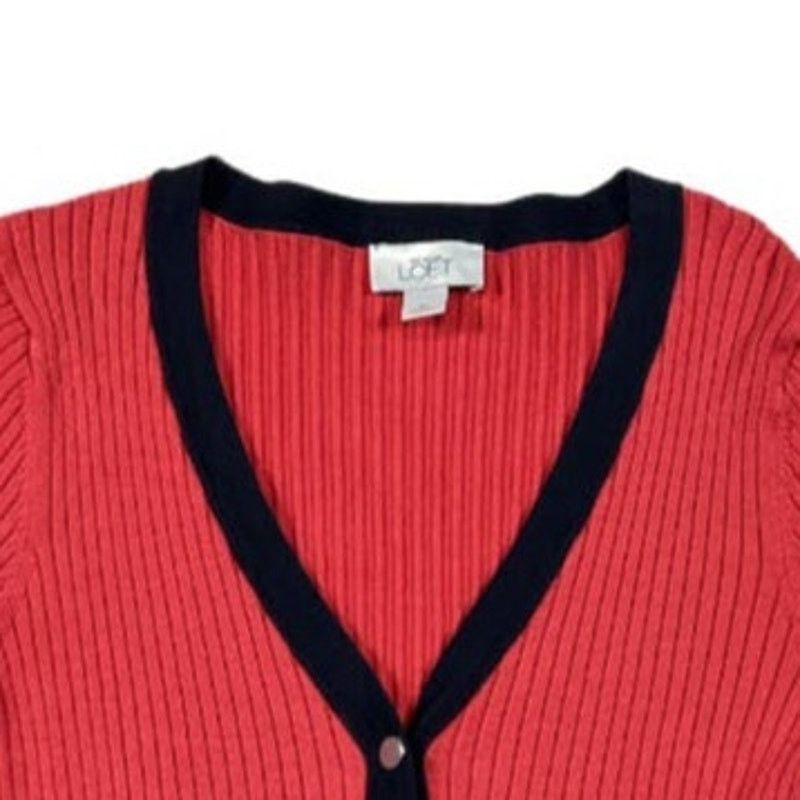 Loft Loft Orange/Red Sweater Top | Size M Size M / US 6-8 / IT 42-44 - 3 Thumbnail