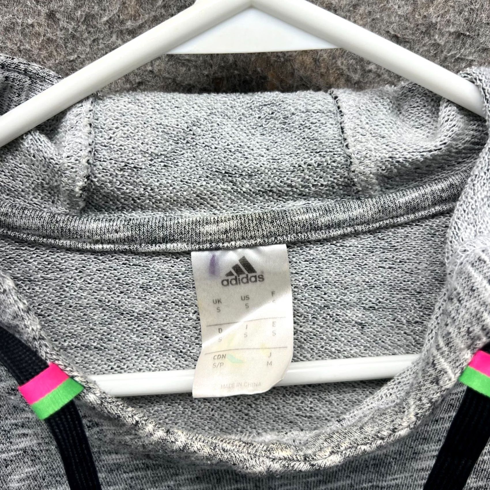 Adidas Adidas Hoodie Mens Small Gray Heather Pullover Jacket Drawstring Activewear Shirt Size US S / EU 44-46 / 1 - 6 Thumbnail