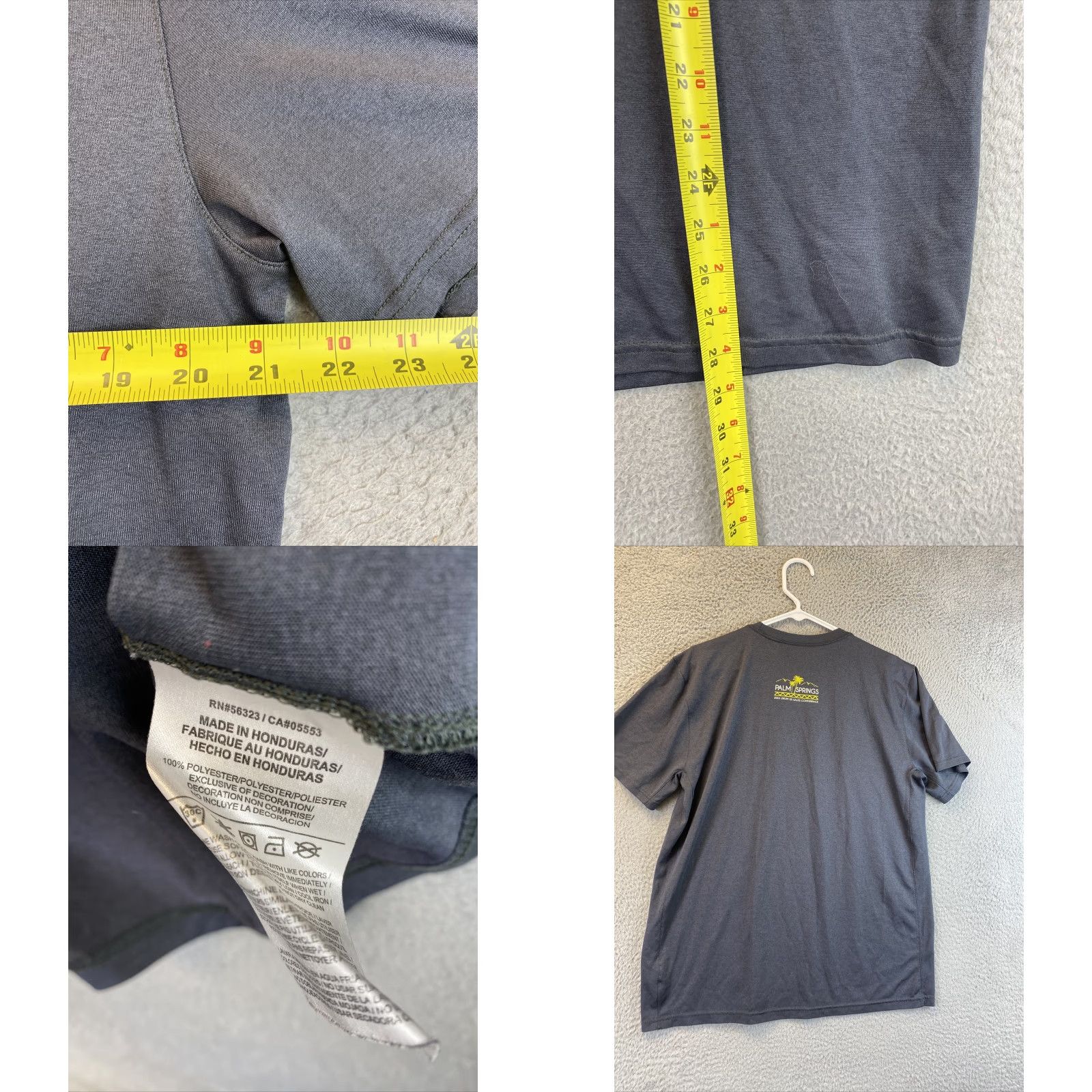 Nike Nike Shirt Mens Large Gray Short Sleeve Active Logo Gym 94-32 Sports Logo Men T-Shirt Size US L / EU 52-54 / 3 - 8 Thumbnail