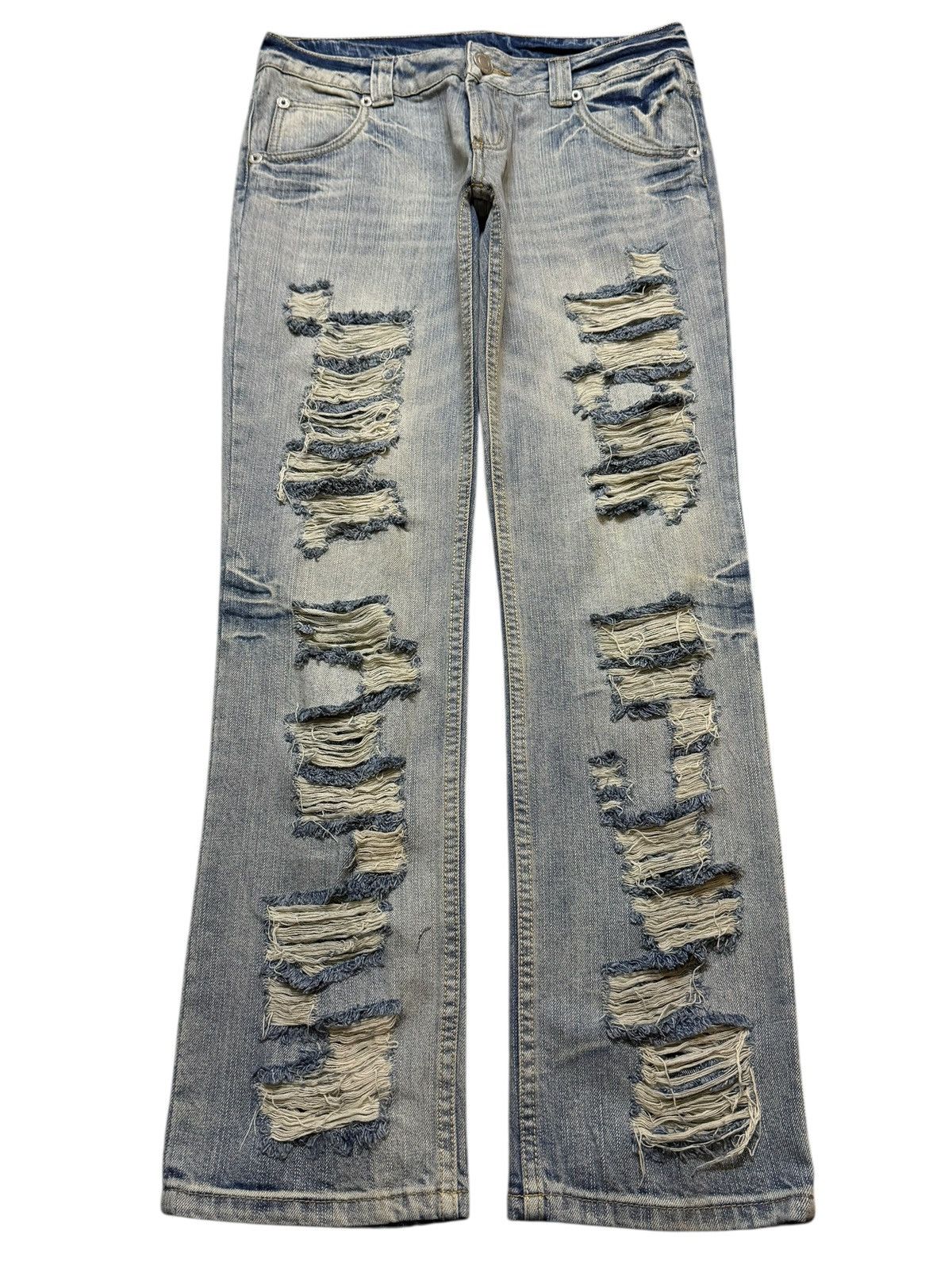 If Six Was Nine Vintage Y2K Japanese Brand Faded Ripped Style Distressed Size US 31 - 1 Thumbnail