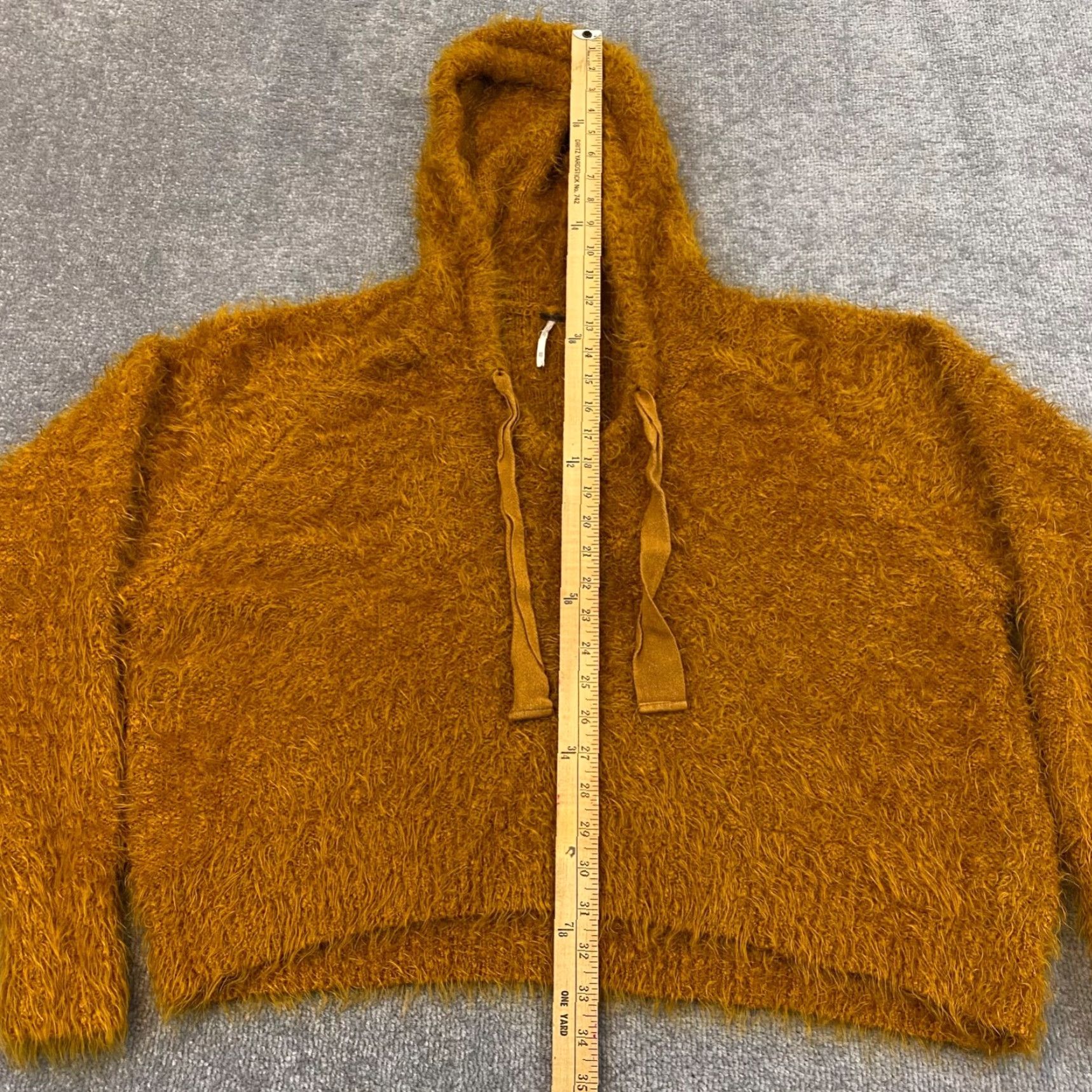 Free People Free People Hoodie Womens XS Copper Hooded Oversized Light as a Feather Fuzzy Size XS / US 0-2 / IT 36-38 - 4 Thumbnail