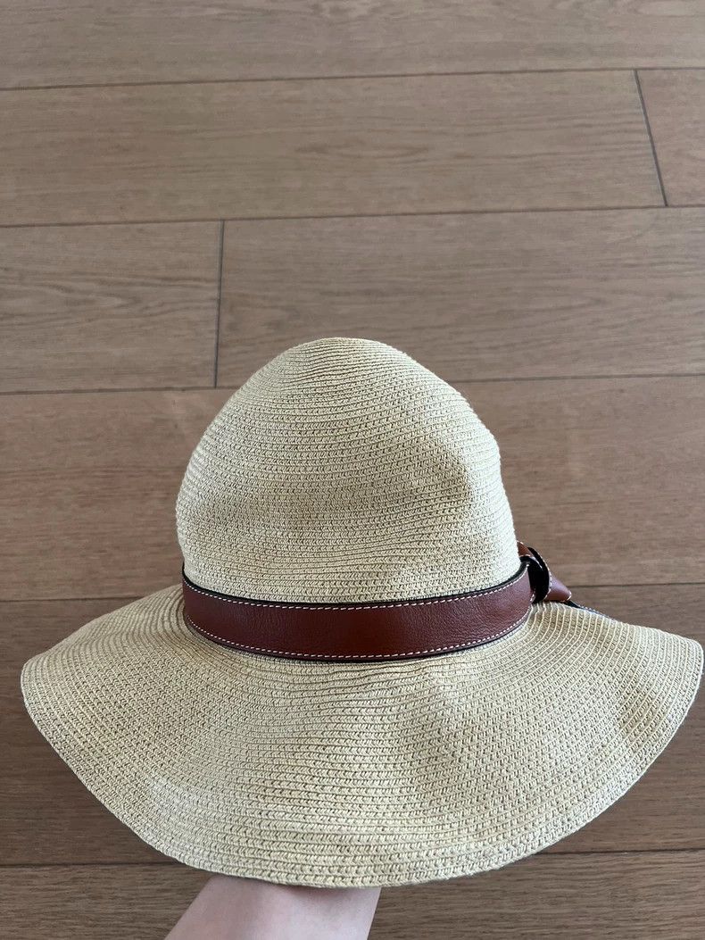 Loewe LOEWE Brown straw sun hat Size ONE SIZE - 3 Thumbnail