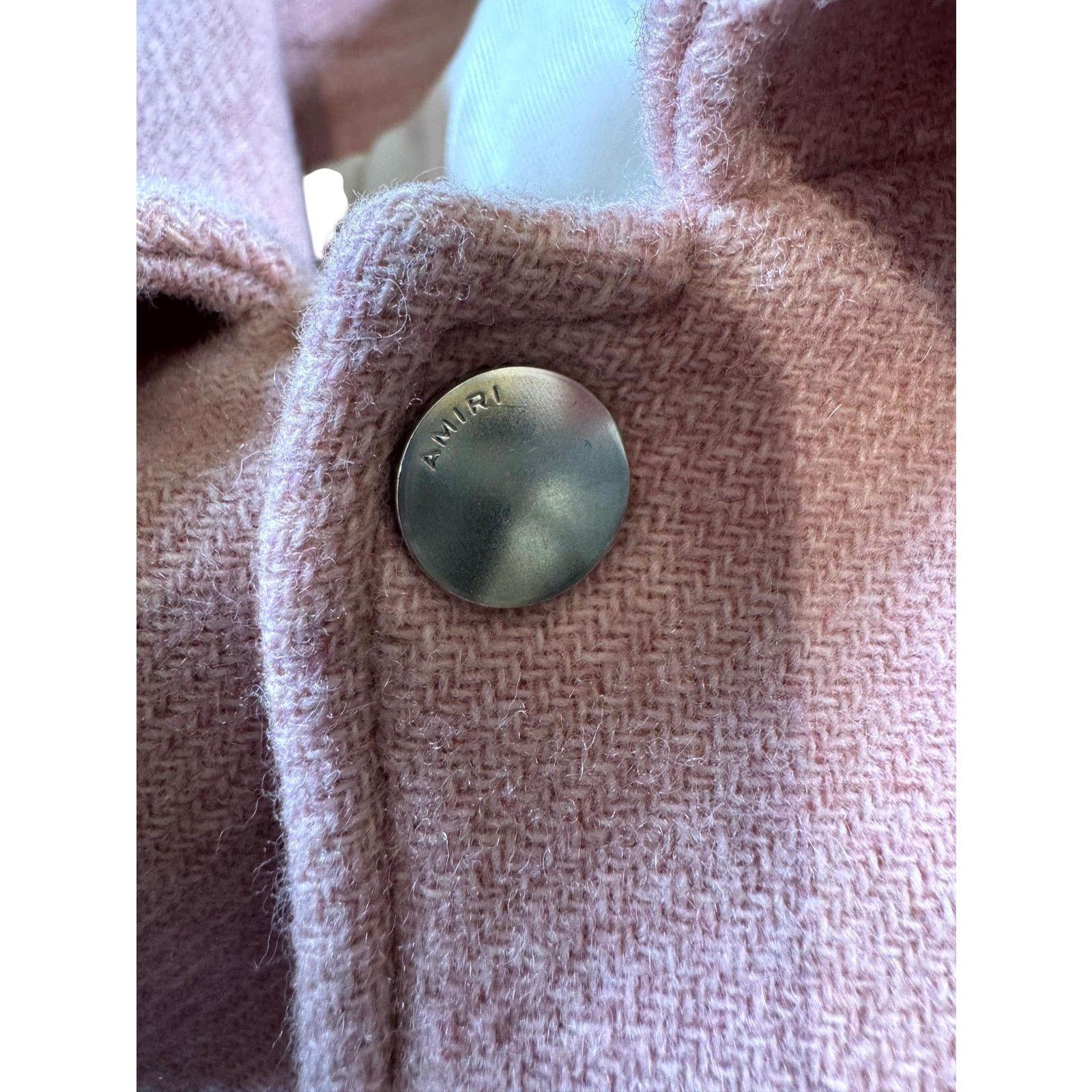 Amiri Amiri Bone Pink Varsity Jacket Size US XL / EU 56 / 4 - 4 Thumbnail