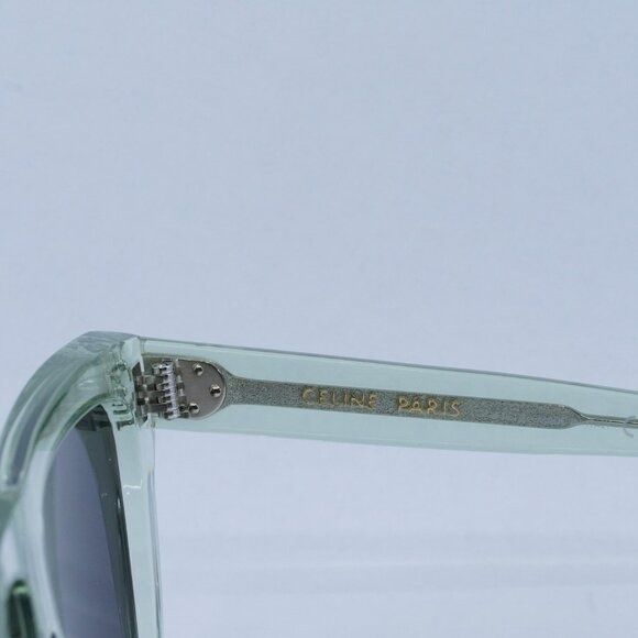 Celine New Celine CL40256I 93A Sunglasses - Light Green Transparent Size ONE SIZE - 6 Thumbnail