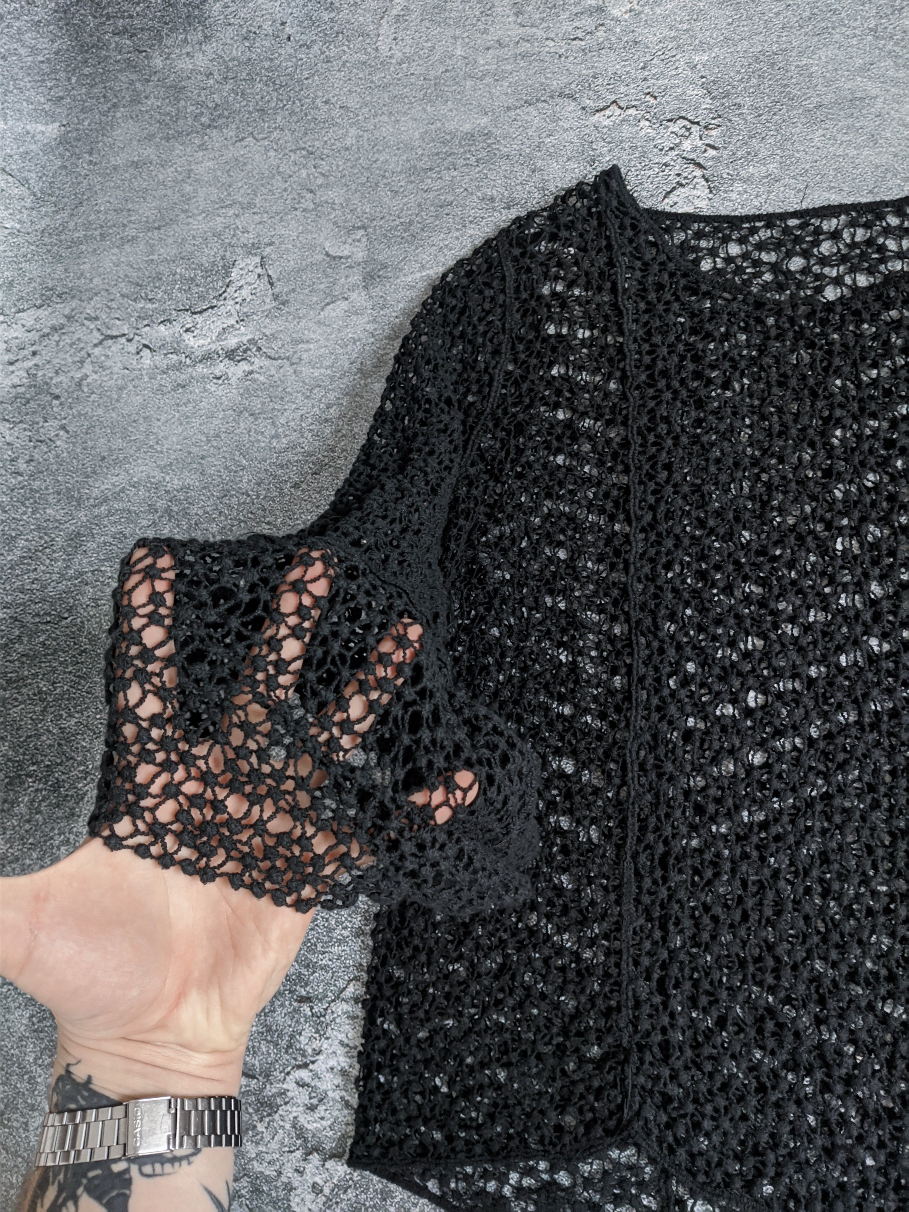 Vintage Avant garde mesh long sleeve gothic y2k Size M / US 6-8 / IT 42-44 - 7 Thumbnail