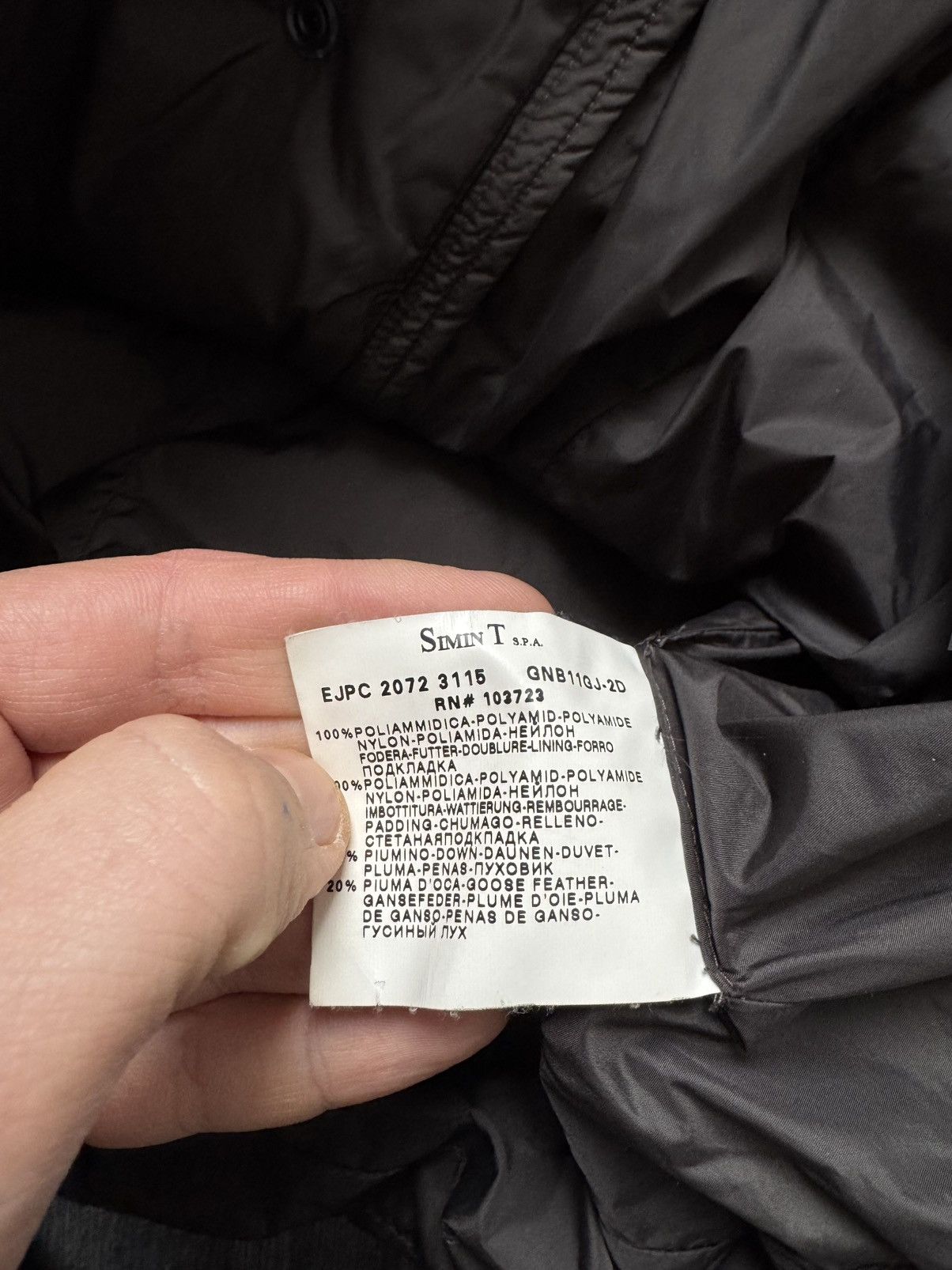 Emporio Armani × Vintage Vintage Emporio Armani Down Puffer jacket Size US L / EU 52-54 / 3 - 10 Thumbnail