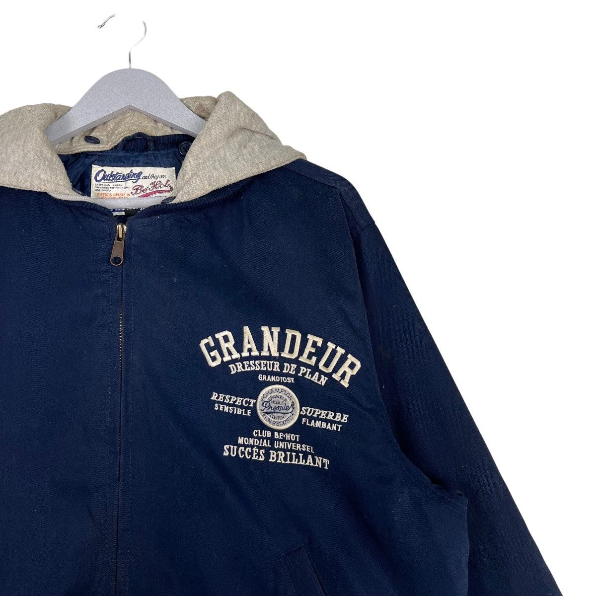 Japanese Brand VINTAGE BE HOP HOODIE BOMBER JACKET Size US L / EU 52-54 / 3 - 6 Thumbnail