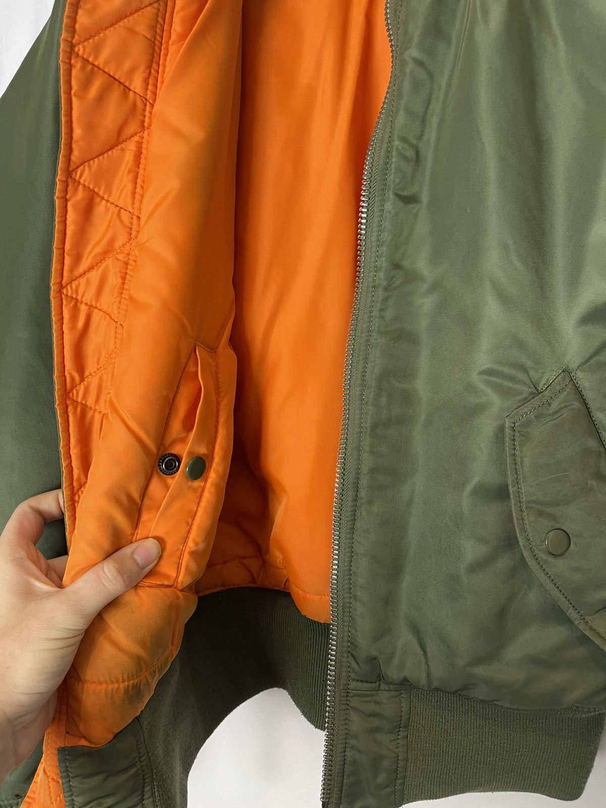 Alpha Industries Alpha industries oversized flight bomber jacket olive green Size US M / EU 48-50 / 2 - 6 Thumbnail