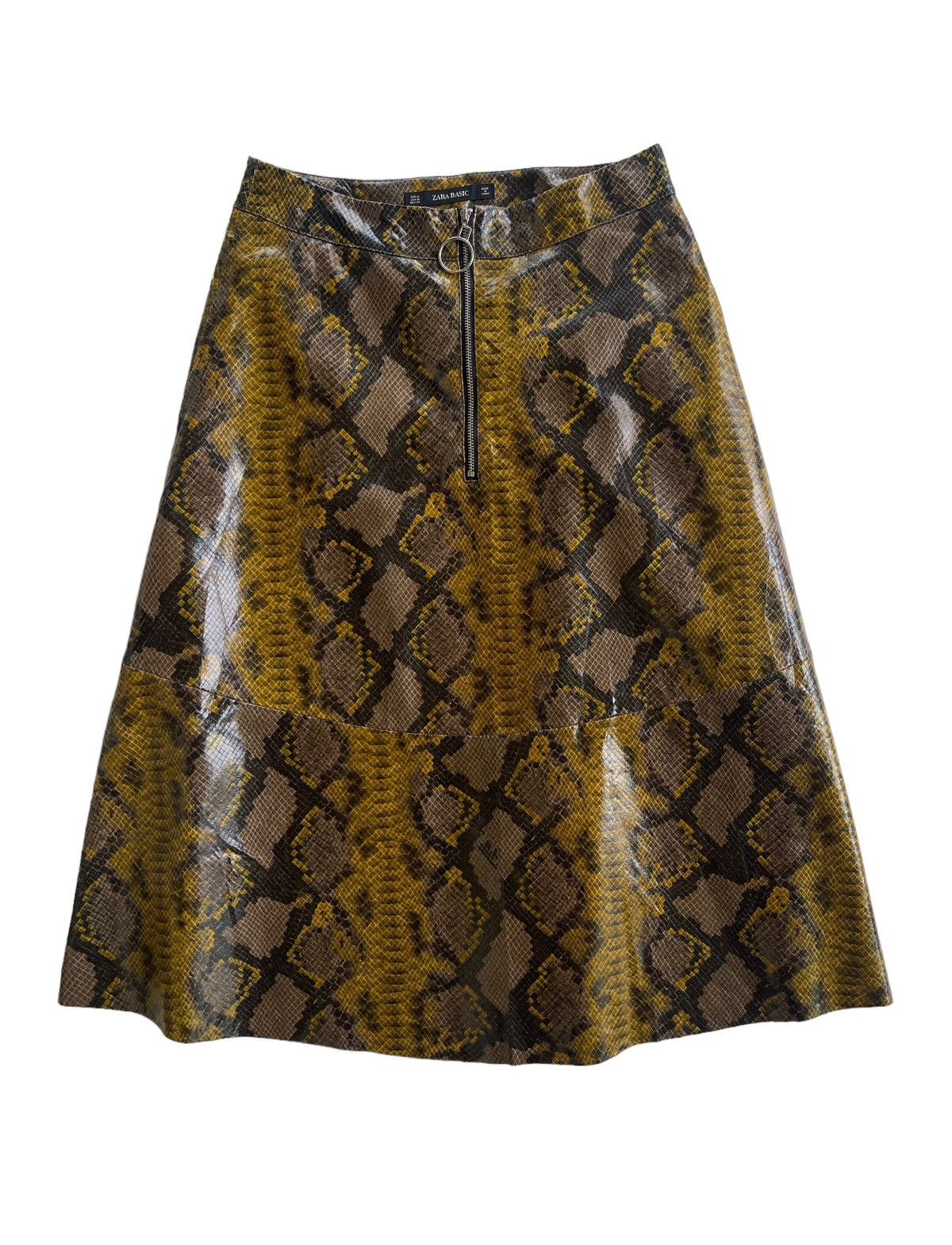 Zara Snake Printed Midi Skirts Size 28" / US 6 / IT 42 - 2 Thumbnail