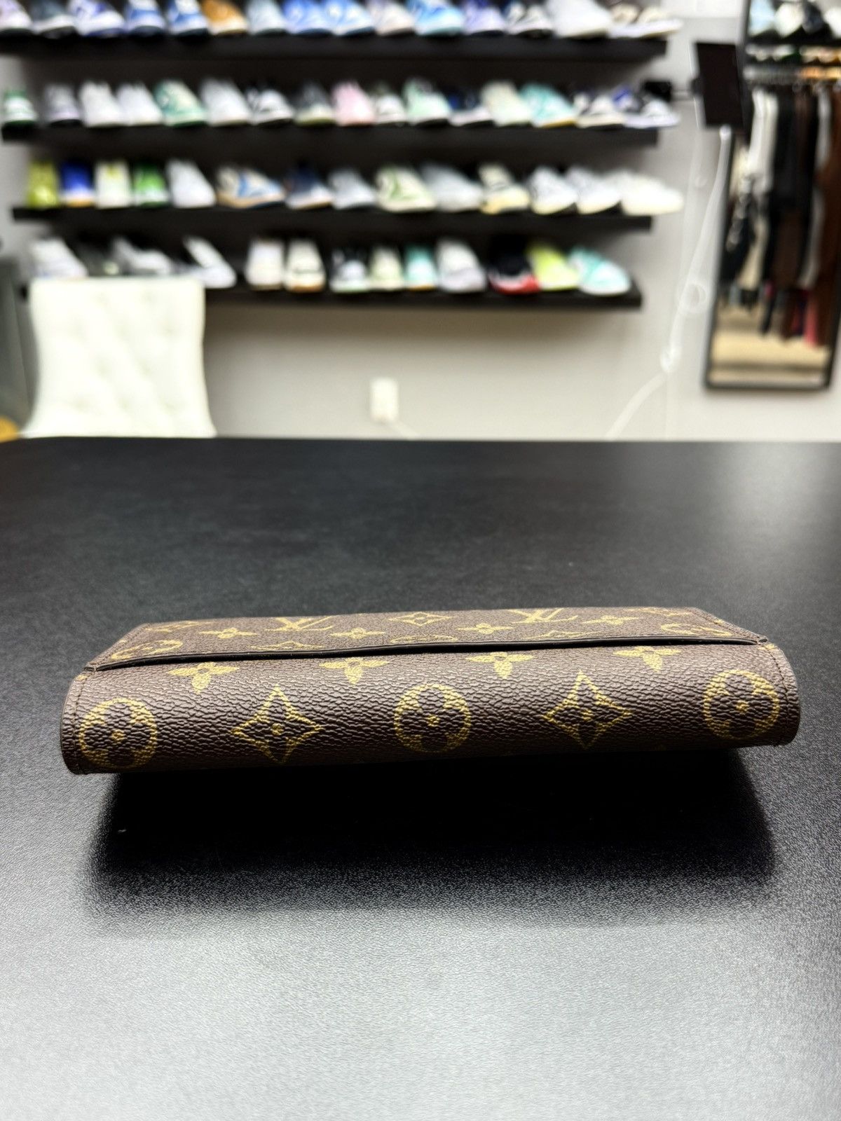 Louis Vuitton Louis Vuitton Monogram Brown Flap Wallet Clutch Gold Lock Size ONE SIZE - 12 Thumbnail