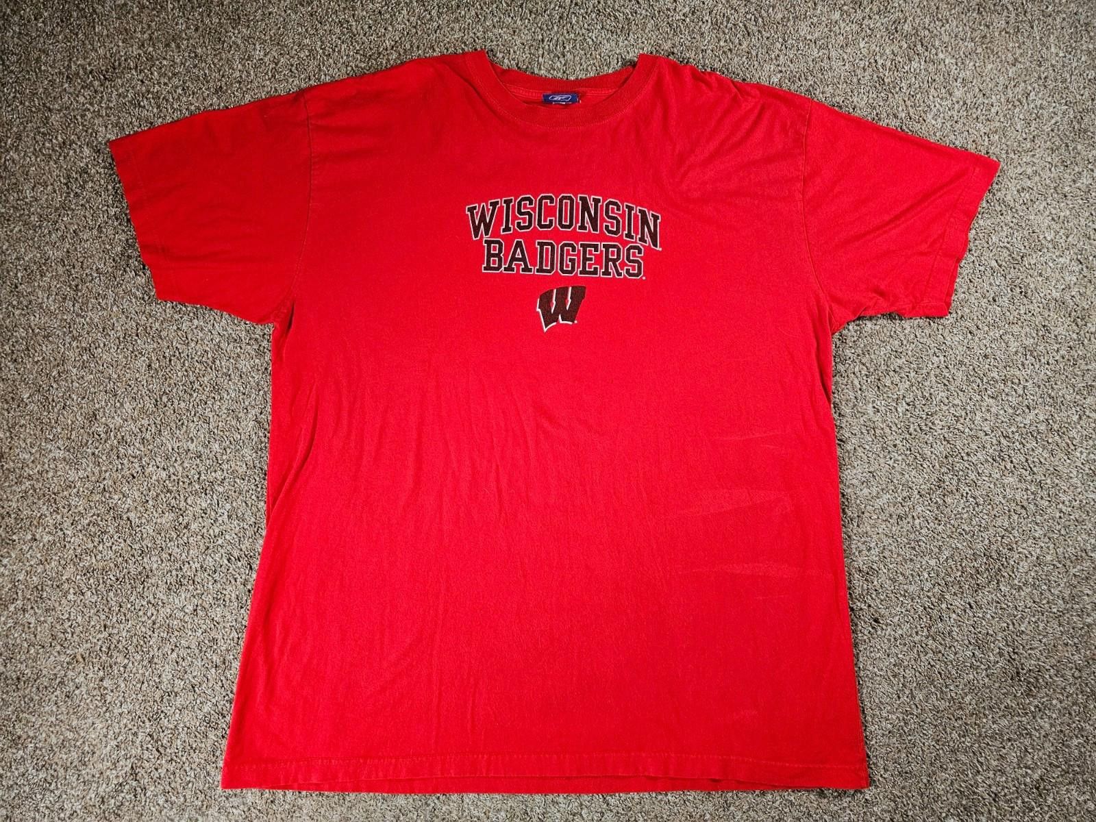 Reebok Reebok Wisconsin Badgers t-shirt red 5/6XL? Size ONE SIZE - 1 Thumbnail