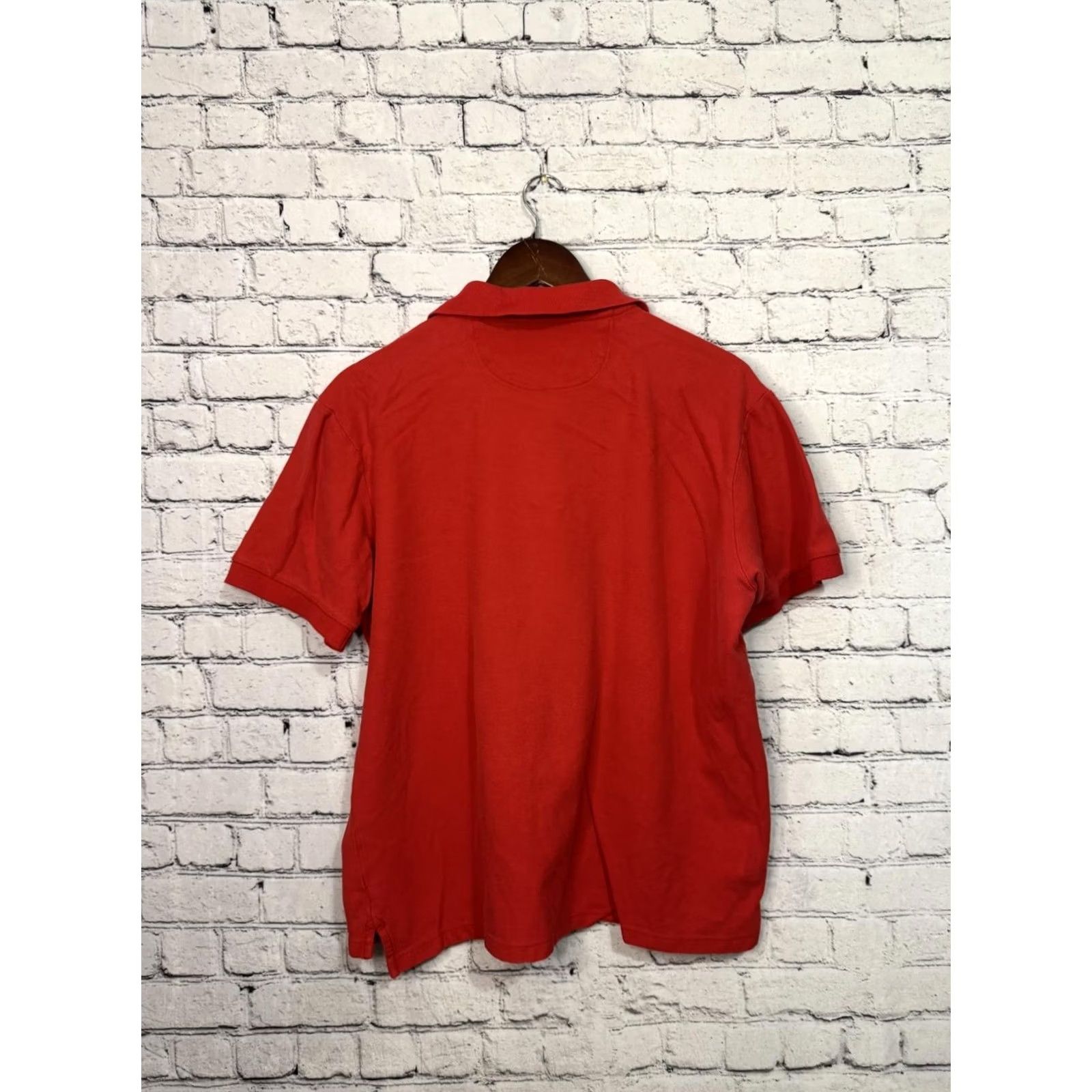 Chaps Chaps Polo Shirt Red L Mens Button-Down Collar Cotton Solid Size US L / EU 52-54 / 3 - 4 Thumbnail