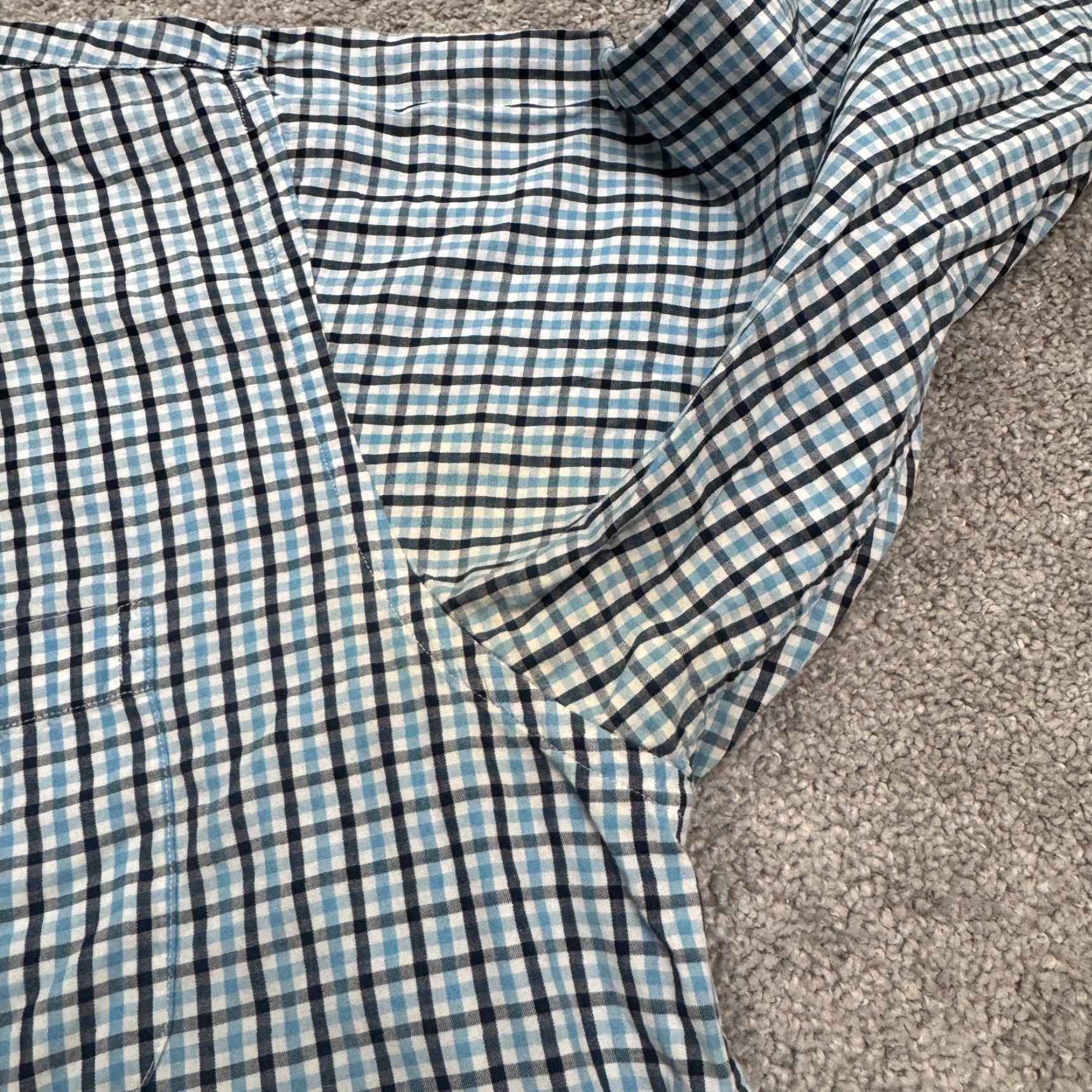 Brooks Brothers Brooks Brothers Blue Plaid Button-Up Long Sleeve Sport Shirt Men's Large Regular Cotton Size US L / EU 52-54 / 3 - 7 Thumbnail