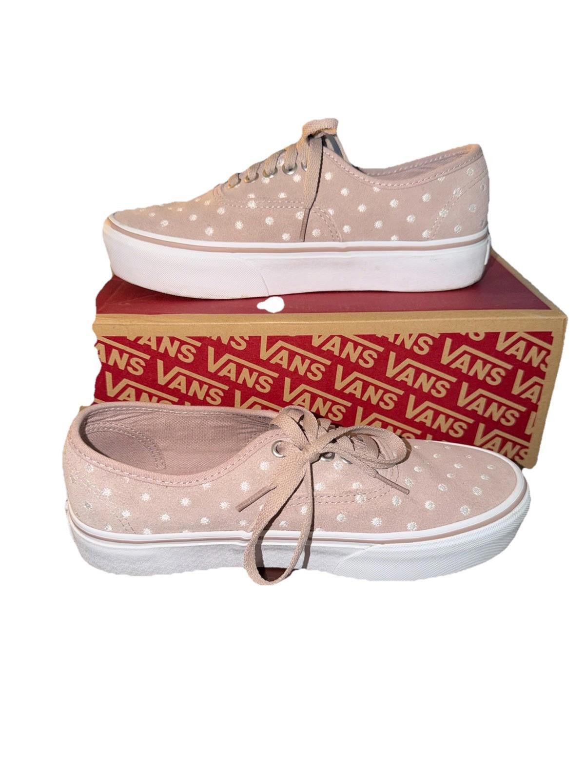 Vans Vans Polka Dot Platform Sneakers - Light Pink Size US 7.5 / IT 37.5 - 4 Thumbnail