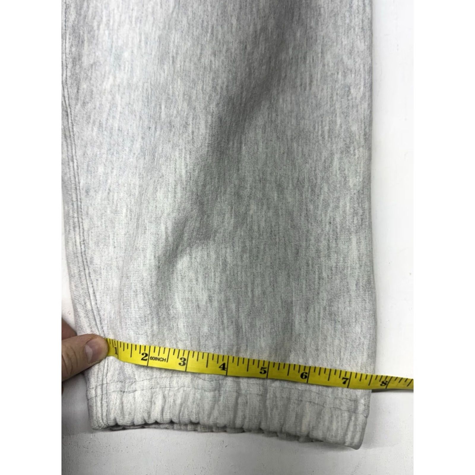 Vintage Mt Spokane Knitting Mills Sweatpants Cuffed Ankle XL Mens Light Gray 80s VTG Size US 36 / EU 52 - 6 Thumbnail