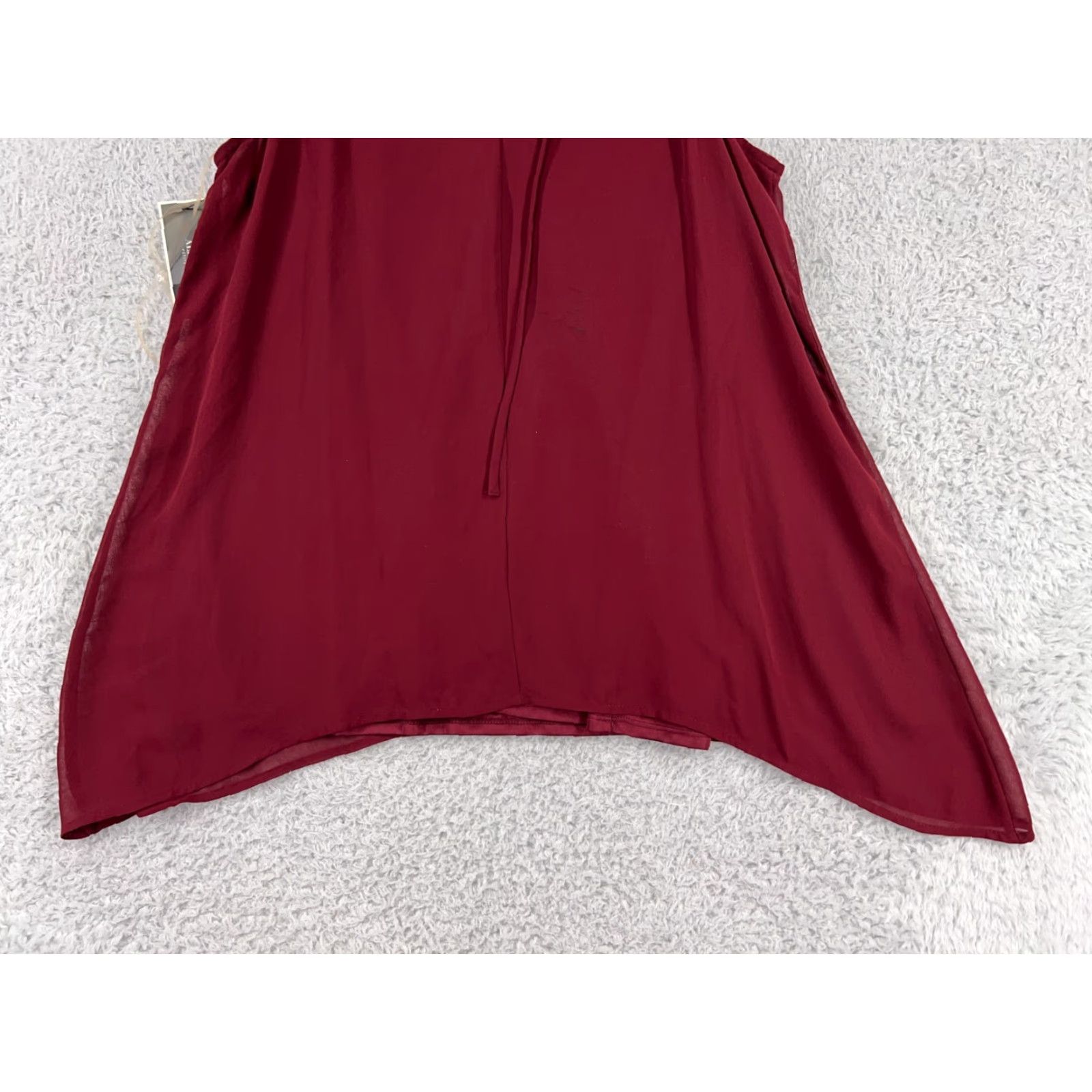 Alfani Alfani Shirt Womens Medium Burgundy Petite Beaded 100% Polyester Sleeveless Shirt Beaded Polyester Alfani Petite Burgundy Sleeveless Womens Medium Size M / US 6-8 / IT 42-44 - 7 Thumbnail