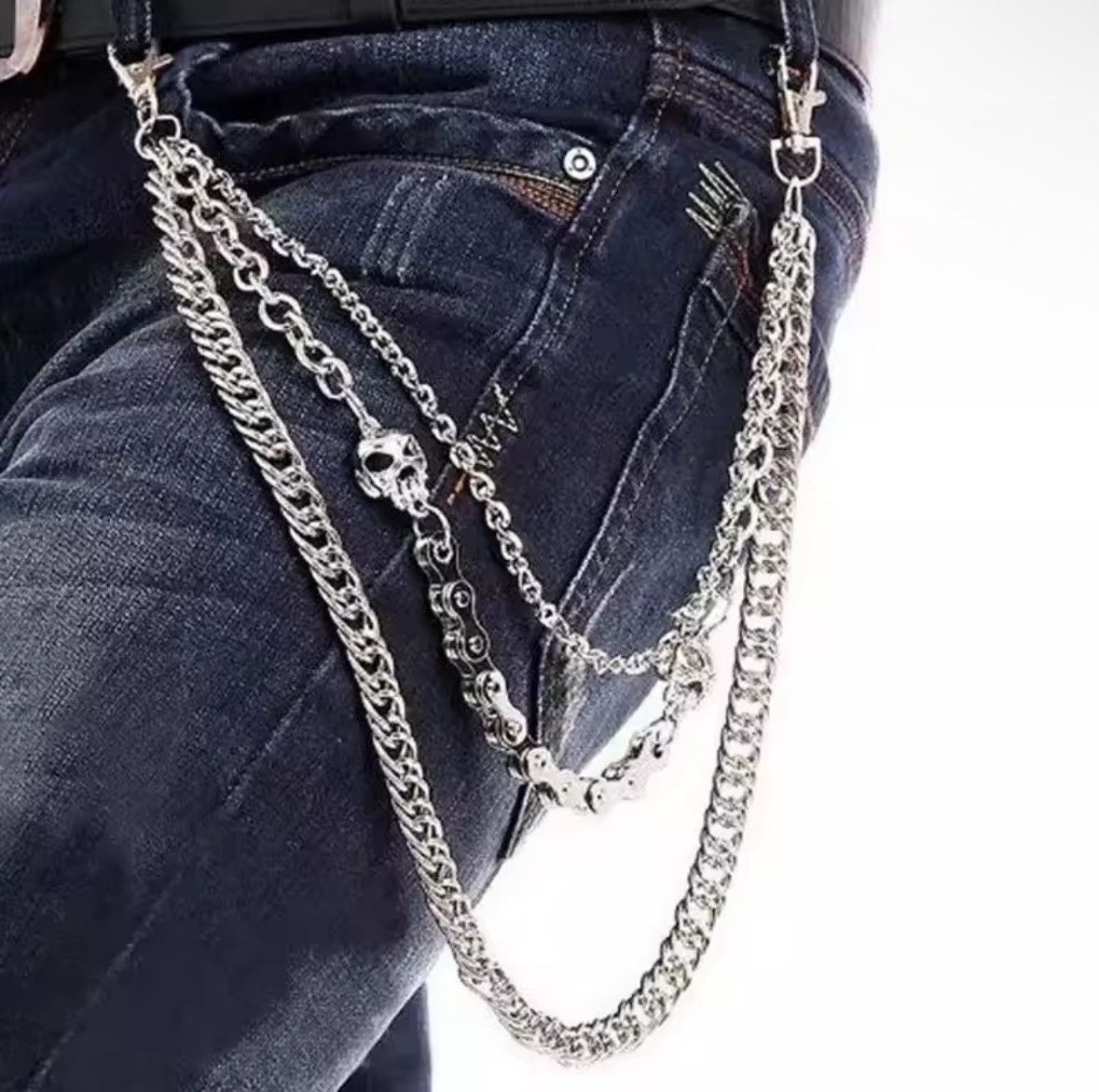 Other Motorcycle KeyChain Jean Biker Wallet Belt Chain Dice Charms Size ONE SIZE - 1 Thumbnail