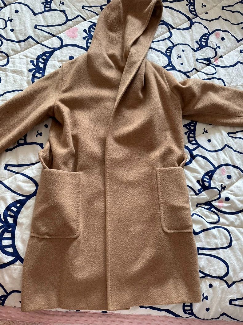 Max Mara Autumn and Winter Classic Hot Short Camel Hair Ho