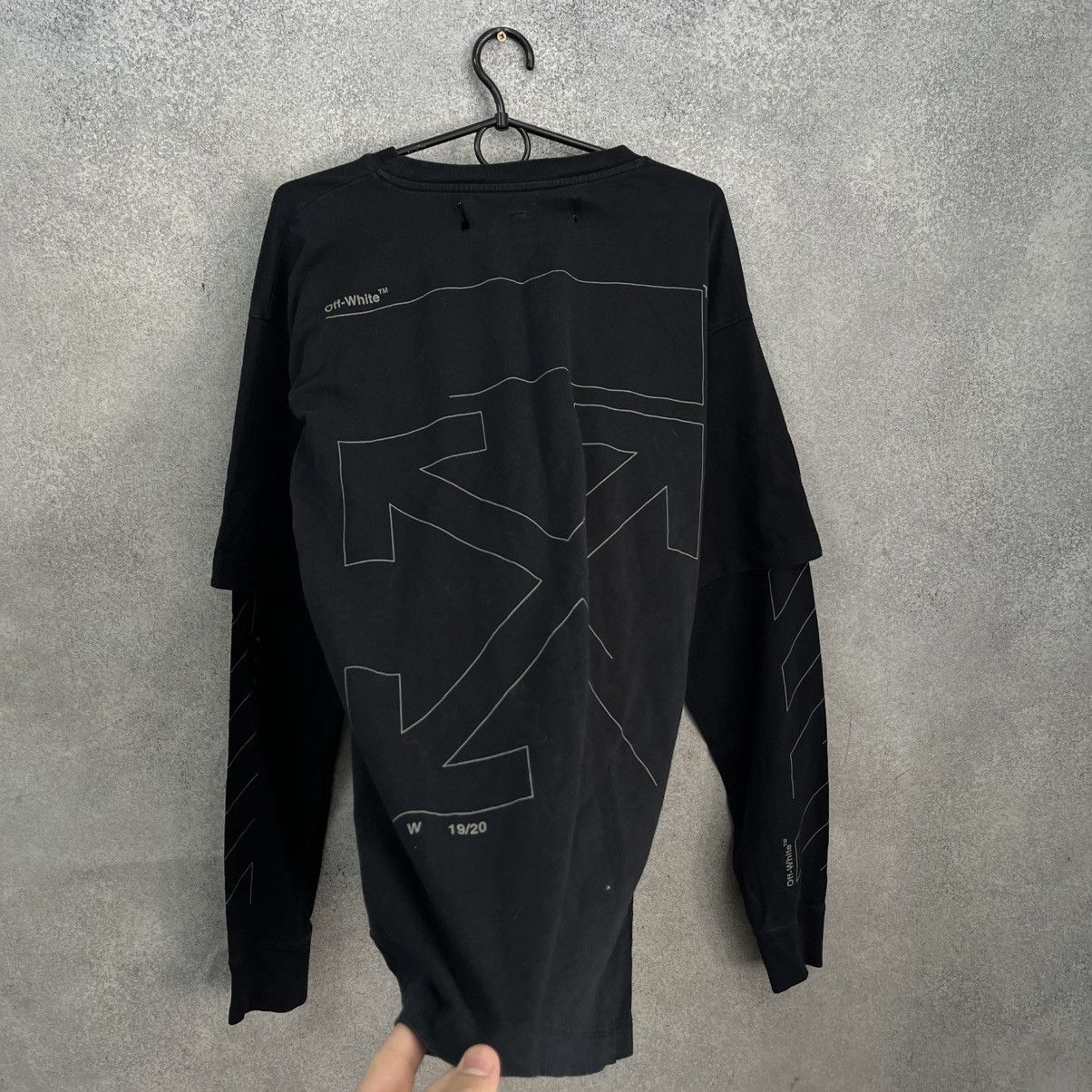 Off-White Off White Long Sleeve Big Logo Black Size US S / EU 44-46 / 1 - 10 Thumbnail