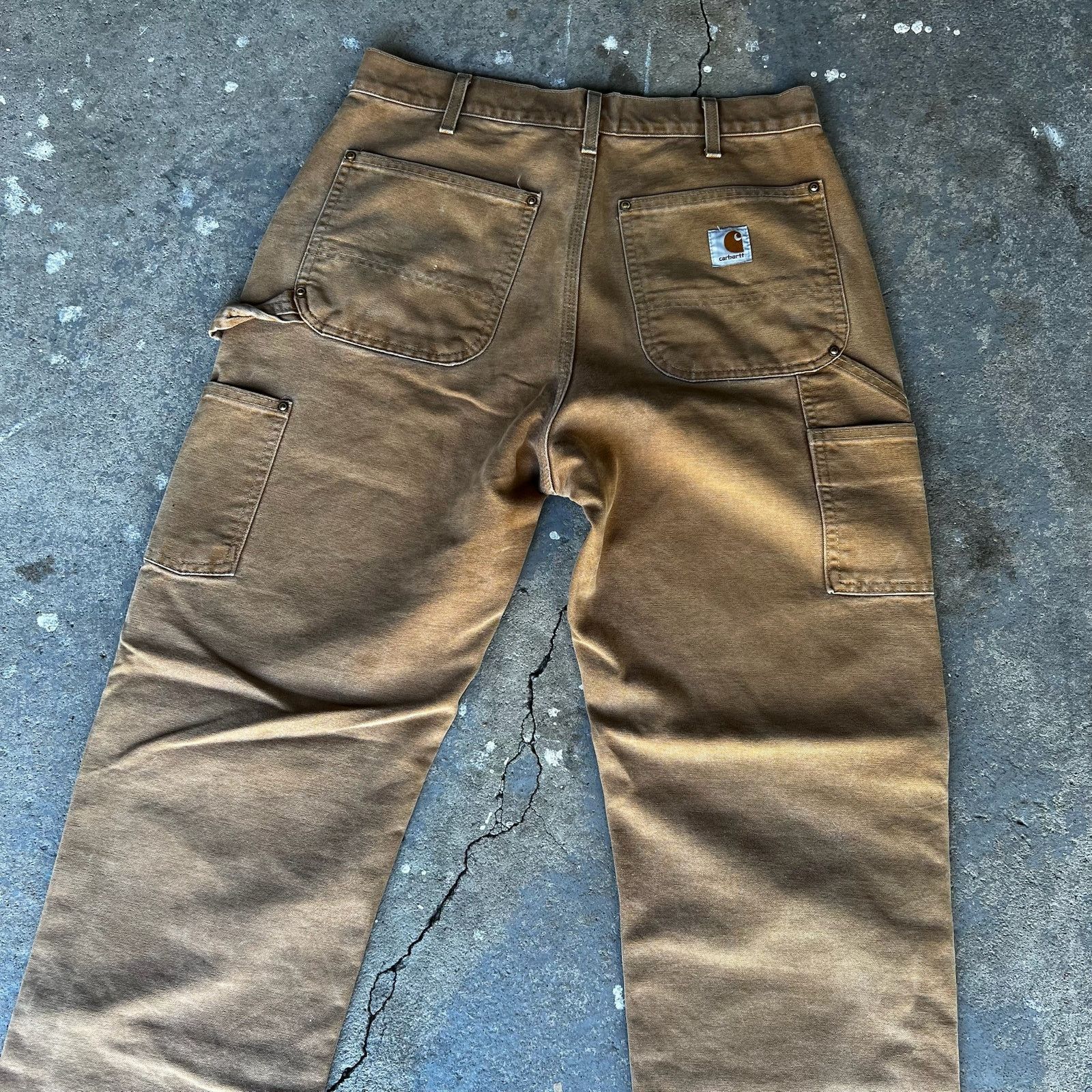 Carhartt × Vintage Carhartt brown double knee work wear carpenter pants Size US 30 / EU 46 - 5 Thumbnail