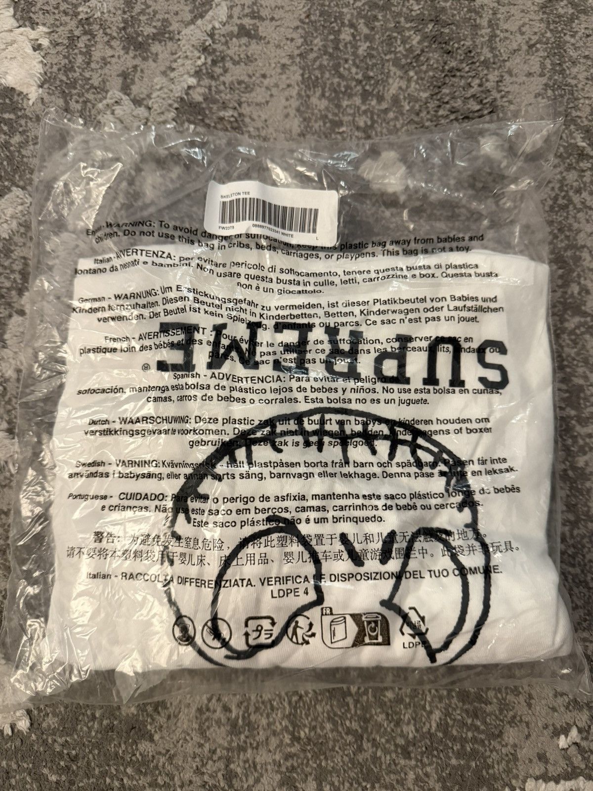 Supreme Supreme Jack Skellington Skeleton Tee Size US L / EU 52-54 / 3 - 3 Thumbnail